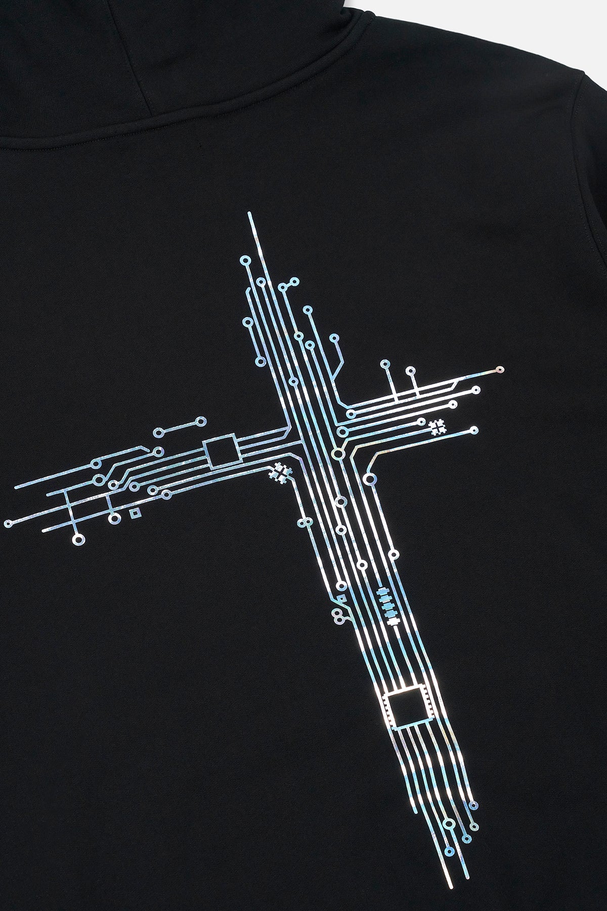 JORDAN OVERSIZED HOODIE | BLACK CIRCUIT CROSS - Image 5