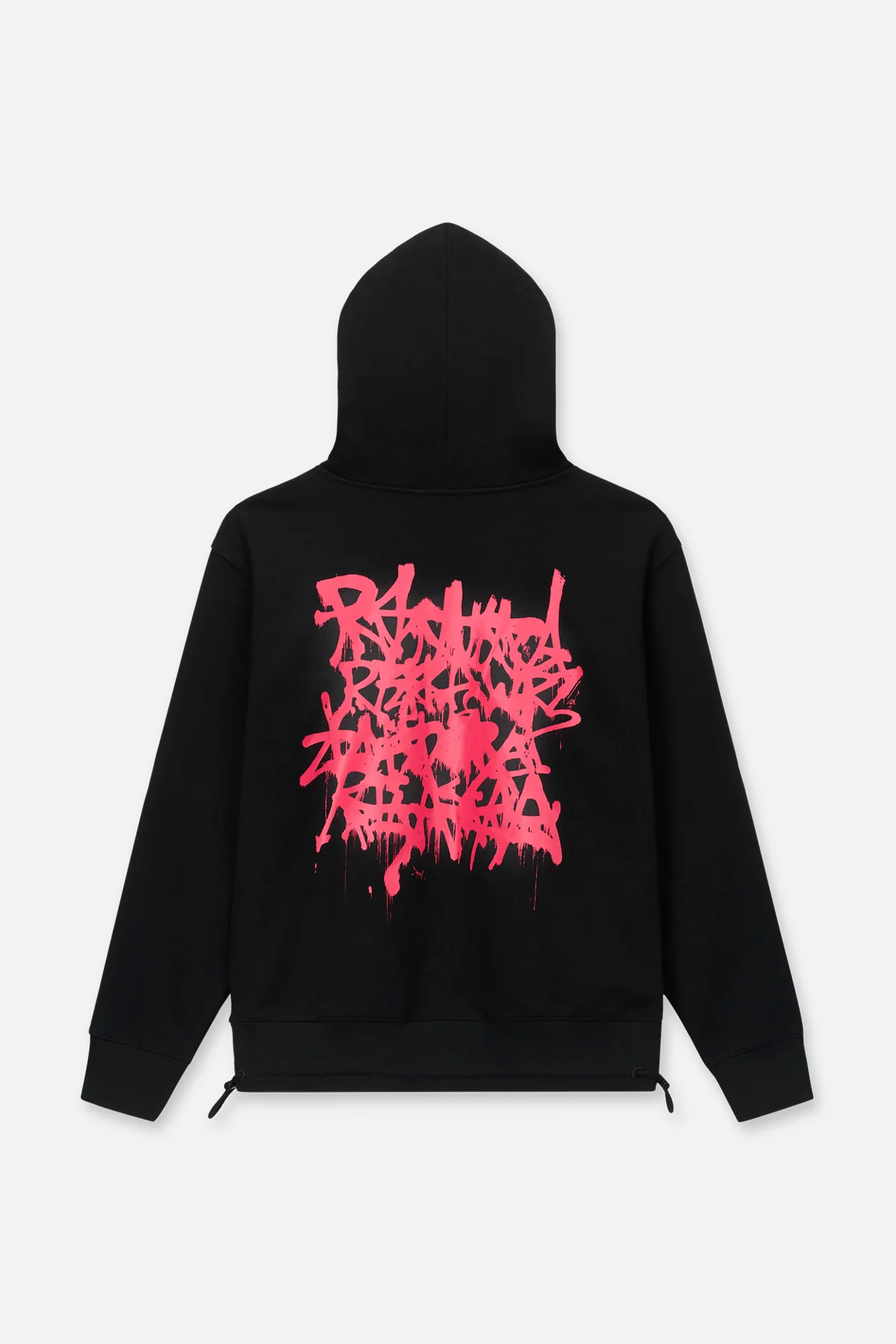 JORDAN OVERSIZED HOODIE | BLACK GRAFFITI PINK - Image 3