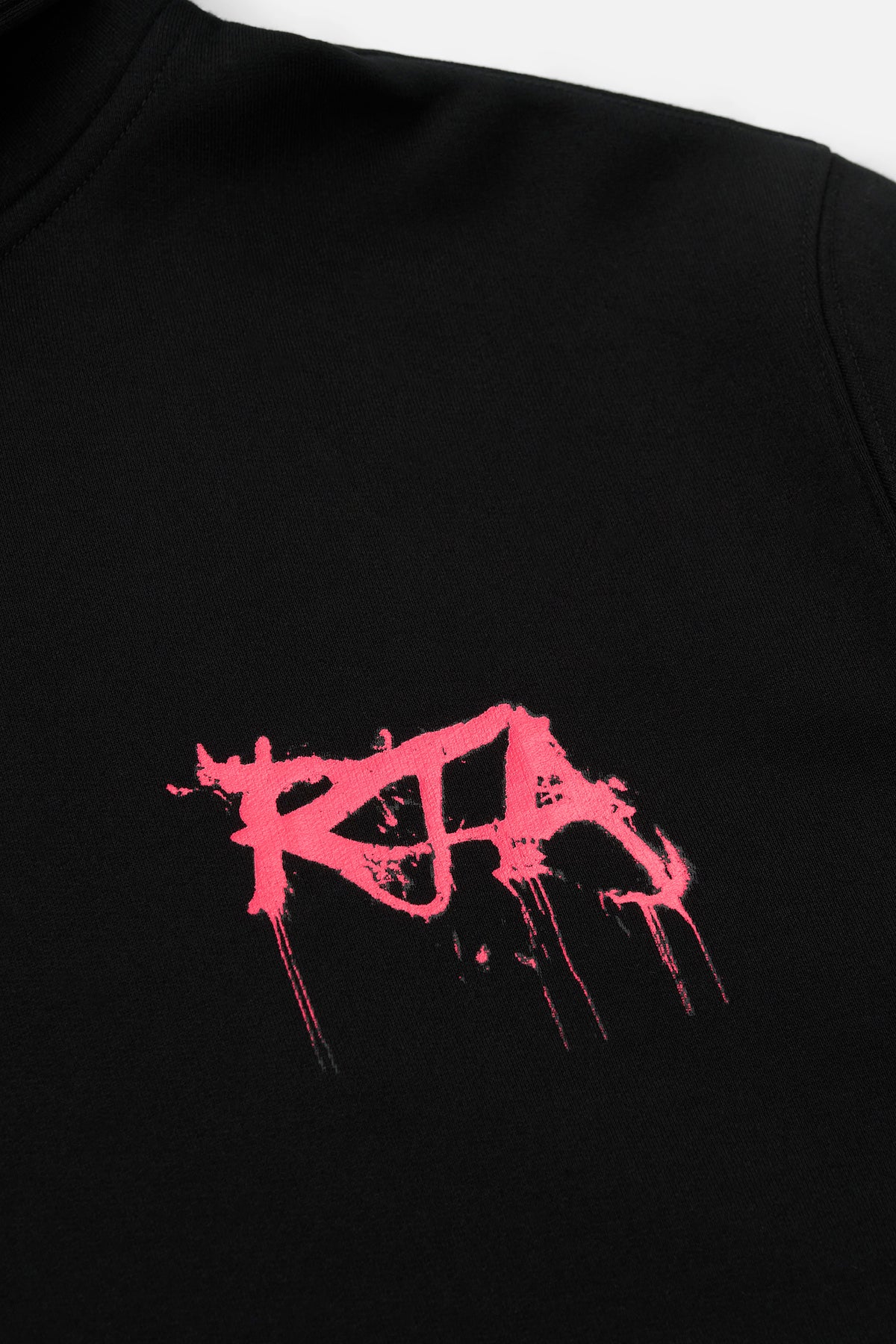 JORDAN OVERSIZED HOODIE | BLACK GRAFFITI PINK - Image 4