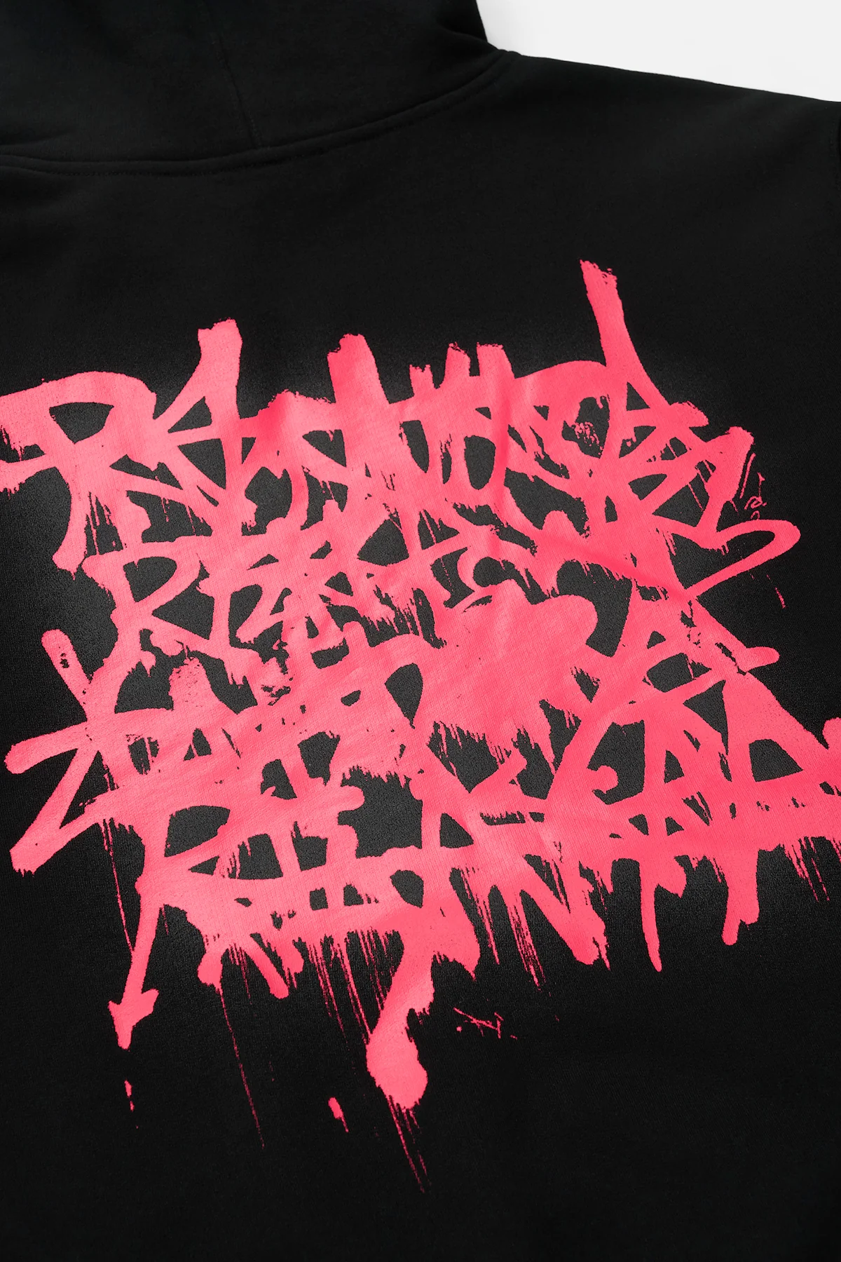 JORDAN OVERSIZED HOODIE | BLACK GRAFFITI PINK - Image 6