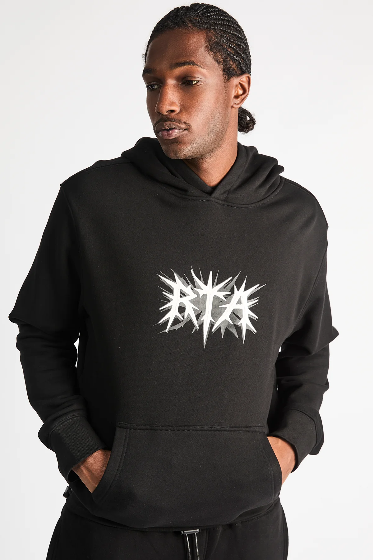 JORDAN OVERSIZED HOODIE | BLACK SPIKE RTA - Image 5