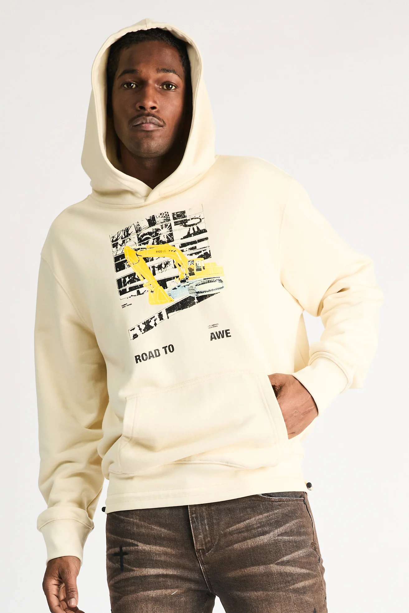 JORDAN OVERSIZED HOODIE | RAW SAND DIGGER - Image 5