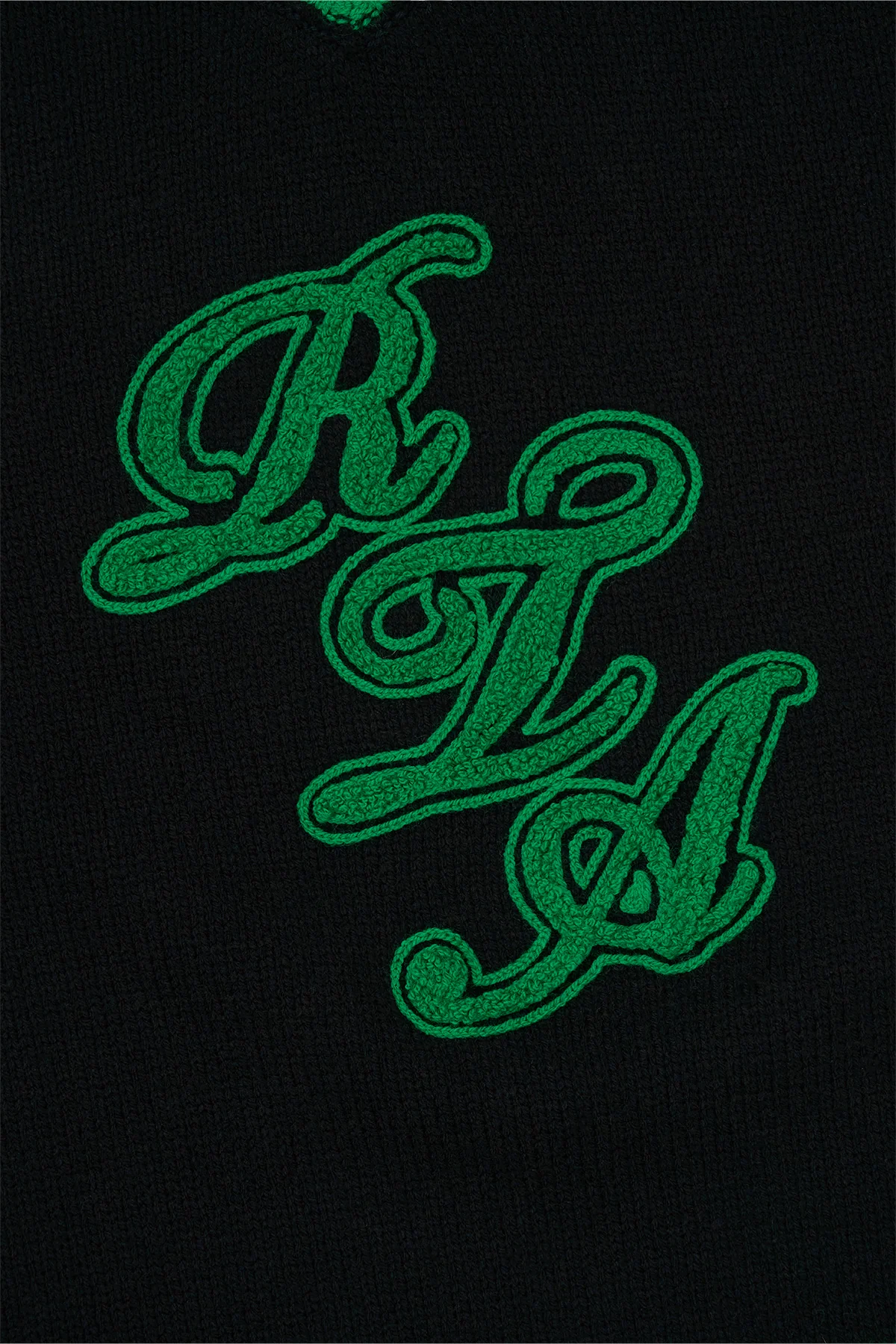 JOSHUA SWEATER | BLACK GREEN LOGO - Image 4