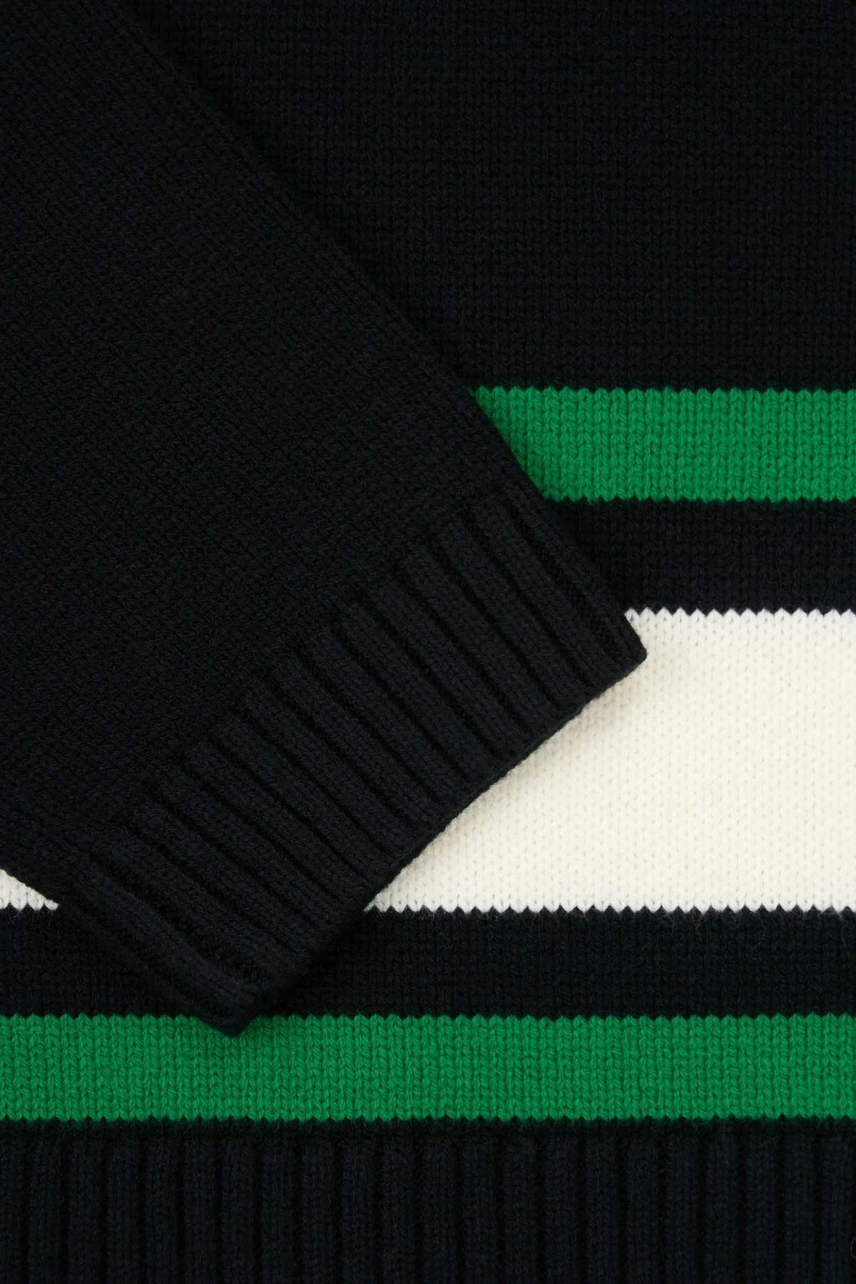 JOSHUA SWEATER | BLACK GREEN LOGO - Image 5