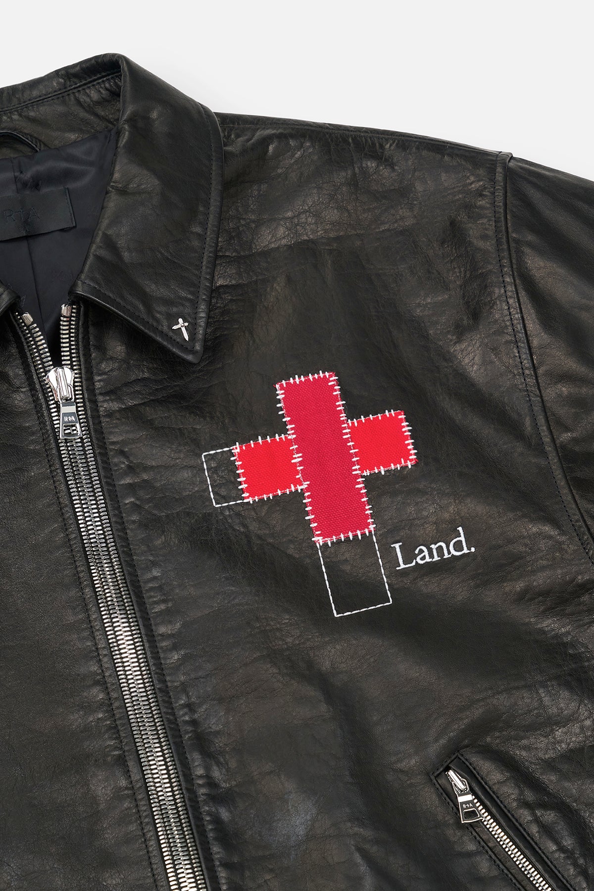 KAIRO LEATHER WORKWEAR JACKET | BLACK LAND - Image 3