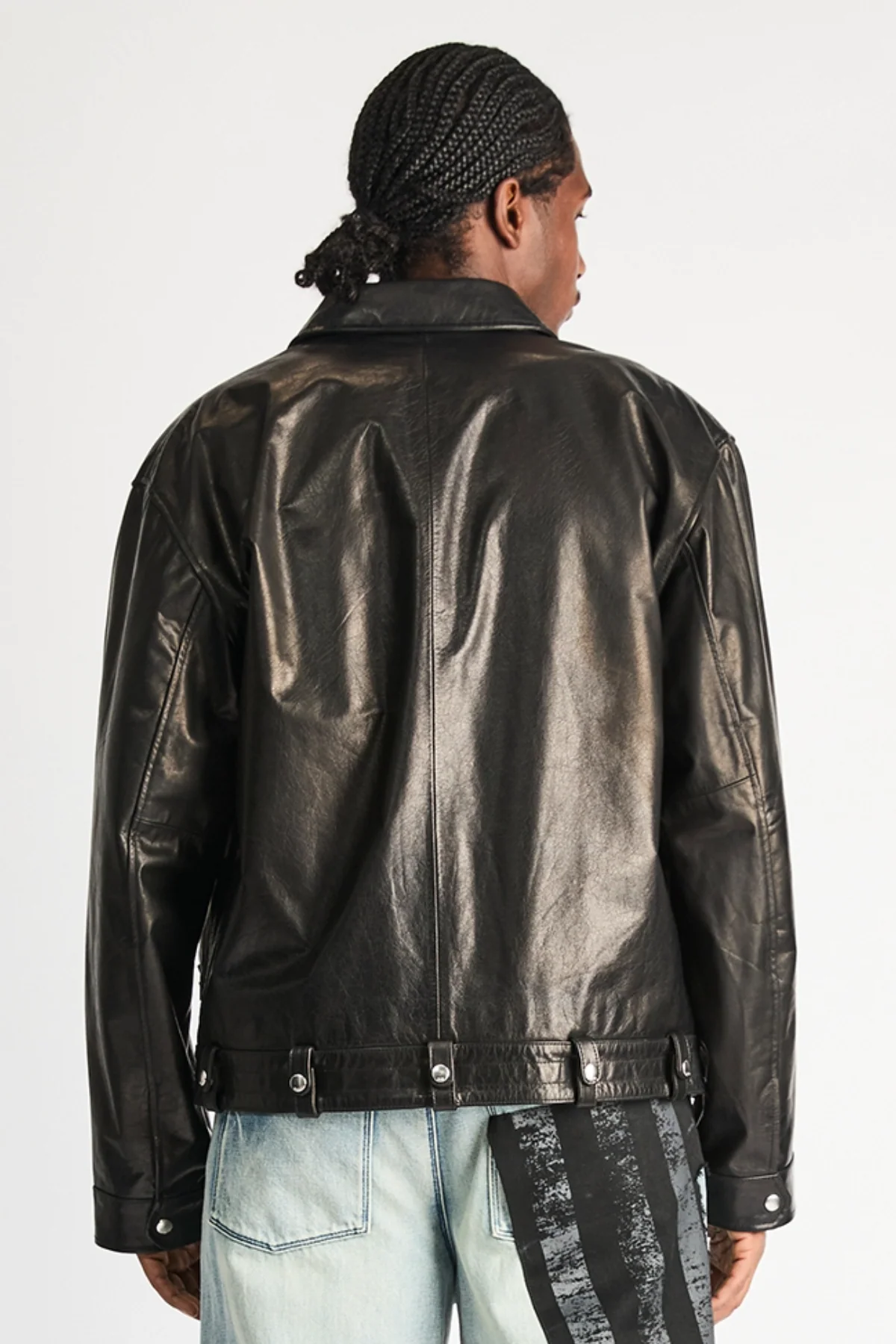 KAIRO LEATHER WORKWEAR JACKET | BLACK LAND - Image 6