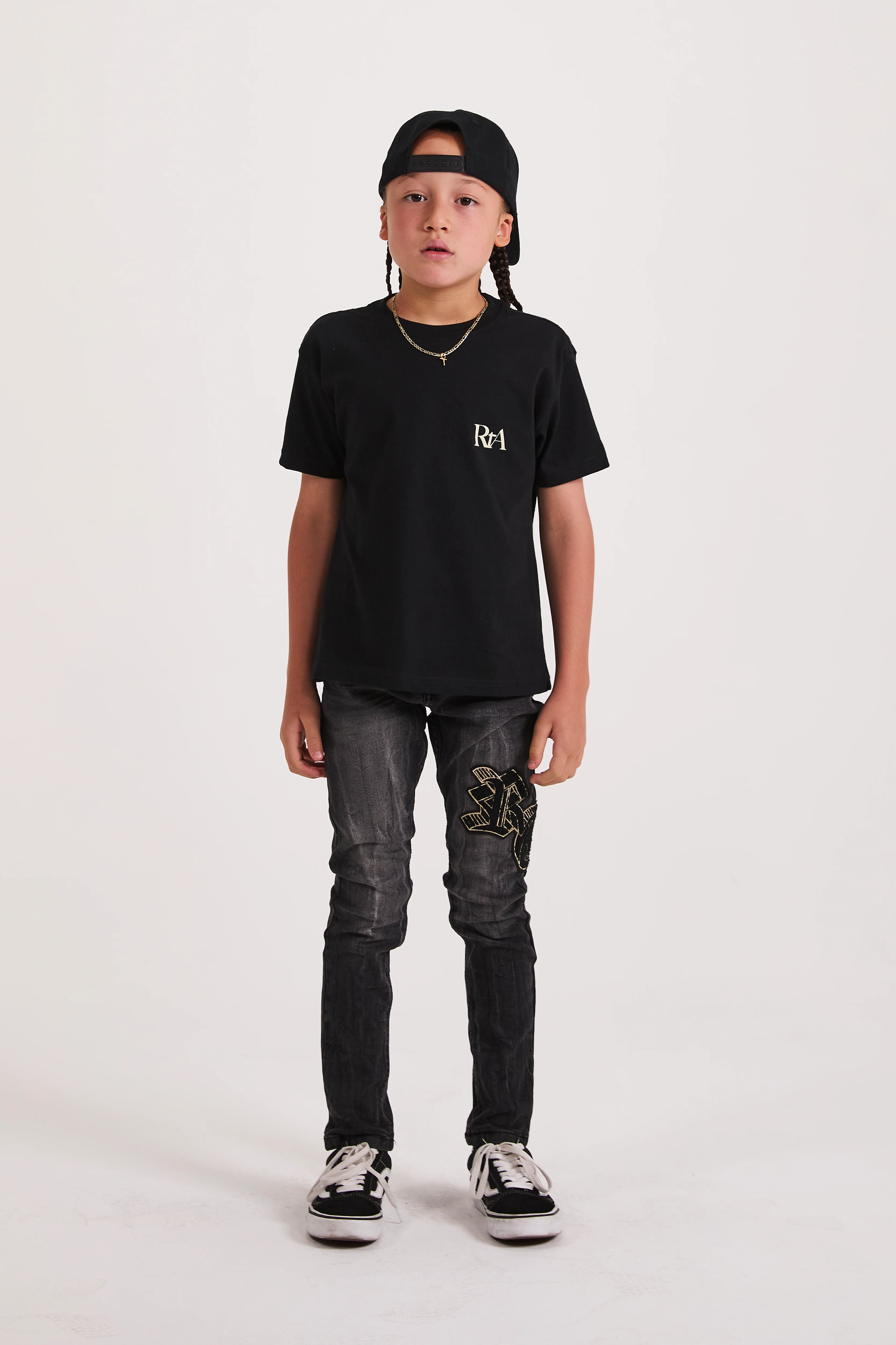 KIDS ANDERSON SKINNY JEAN | GREY STORM OG PATCH - Image 3