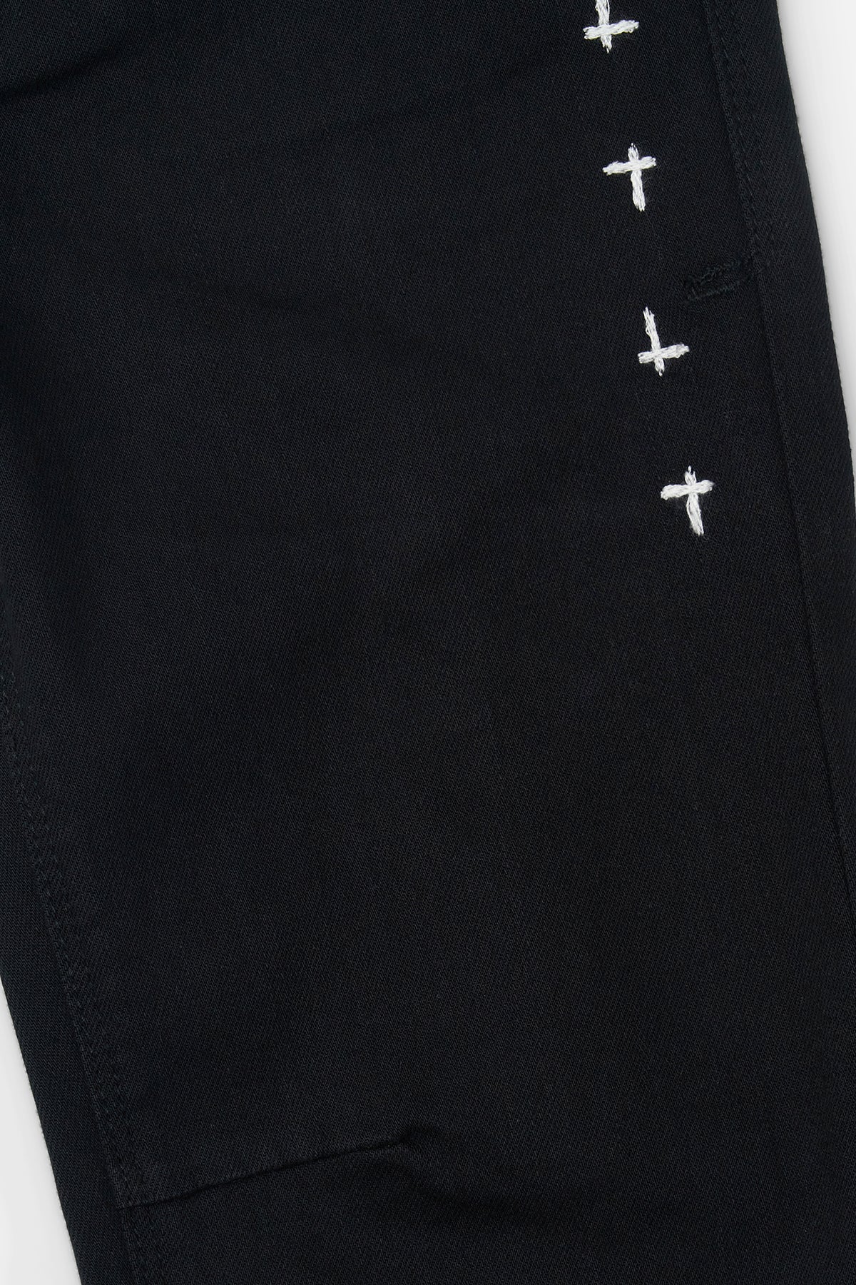 KIDS CARLO BACK DART SKINNY JEAN | BLACK MULTI CROSS - Image 5