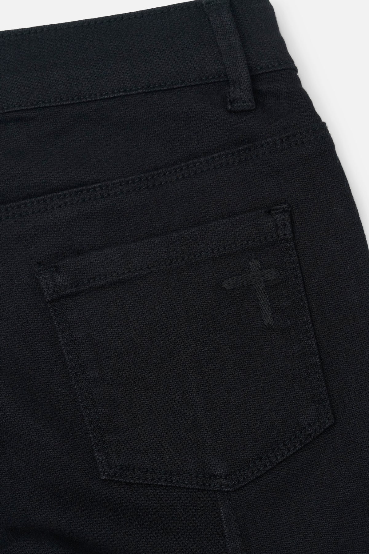 KIDS CARLO BACK DART SKINNY JEAN | BLACK MULTI CROSS - Image 6