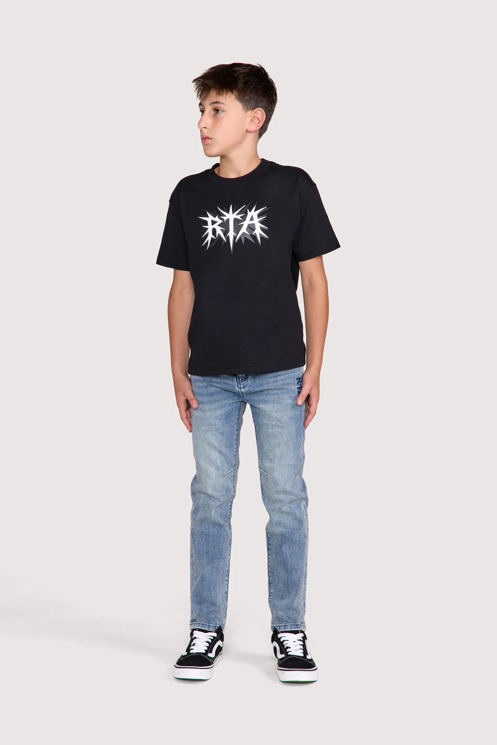 KIDS CARLO BACK DART SKINNY JEAN | GLACIER BLUE - Image 5