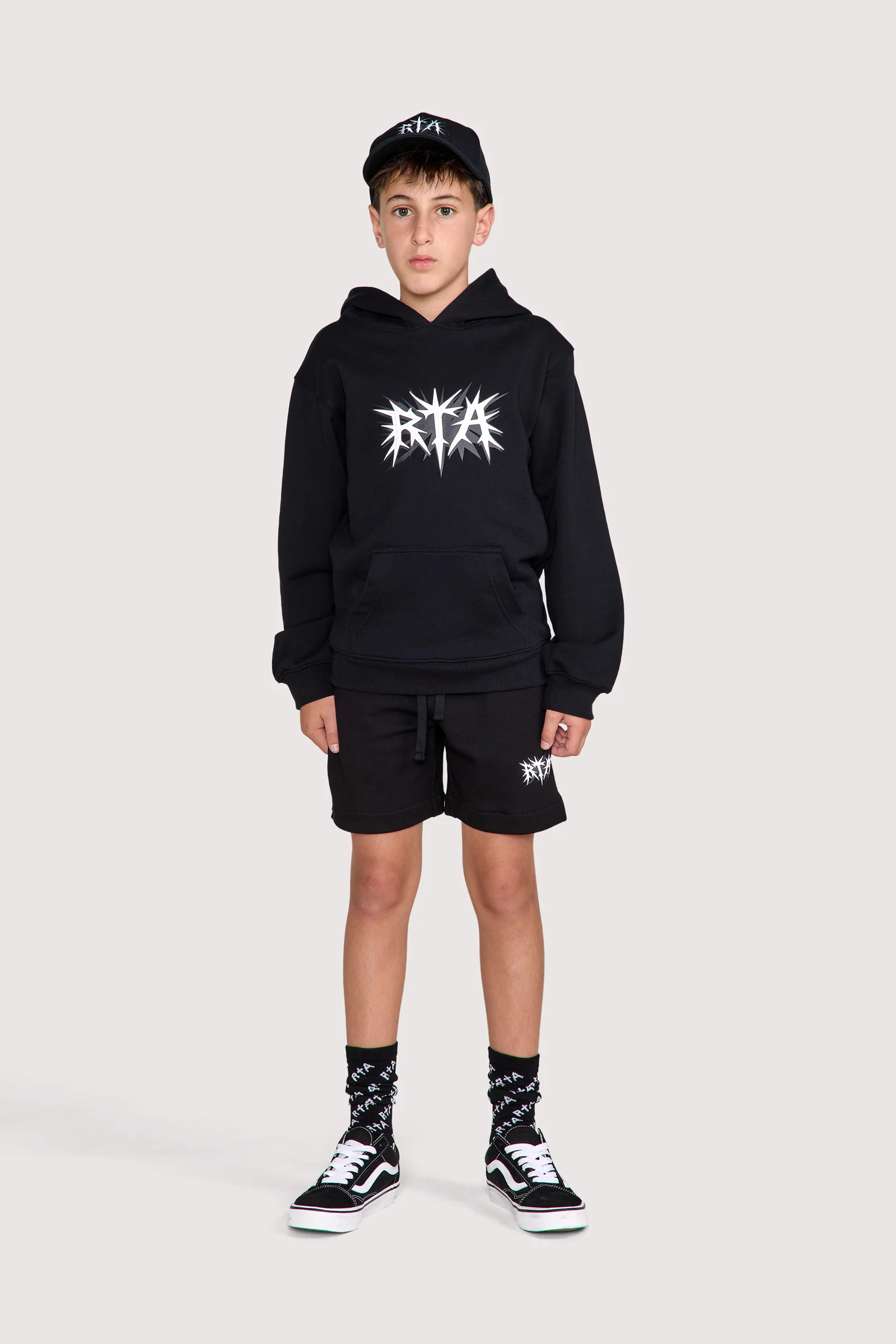 KIDS CONNER SWEAT SHORT | BLACK SPIKE RTA - Image 4