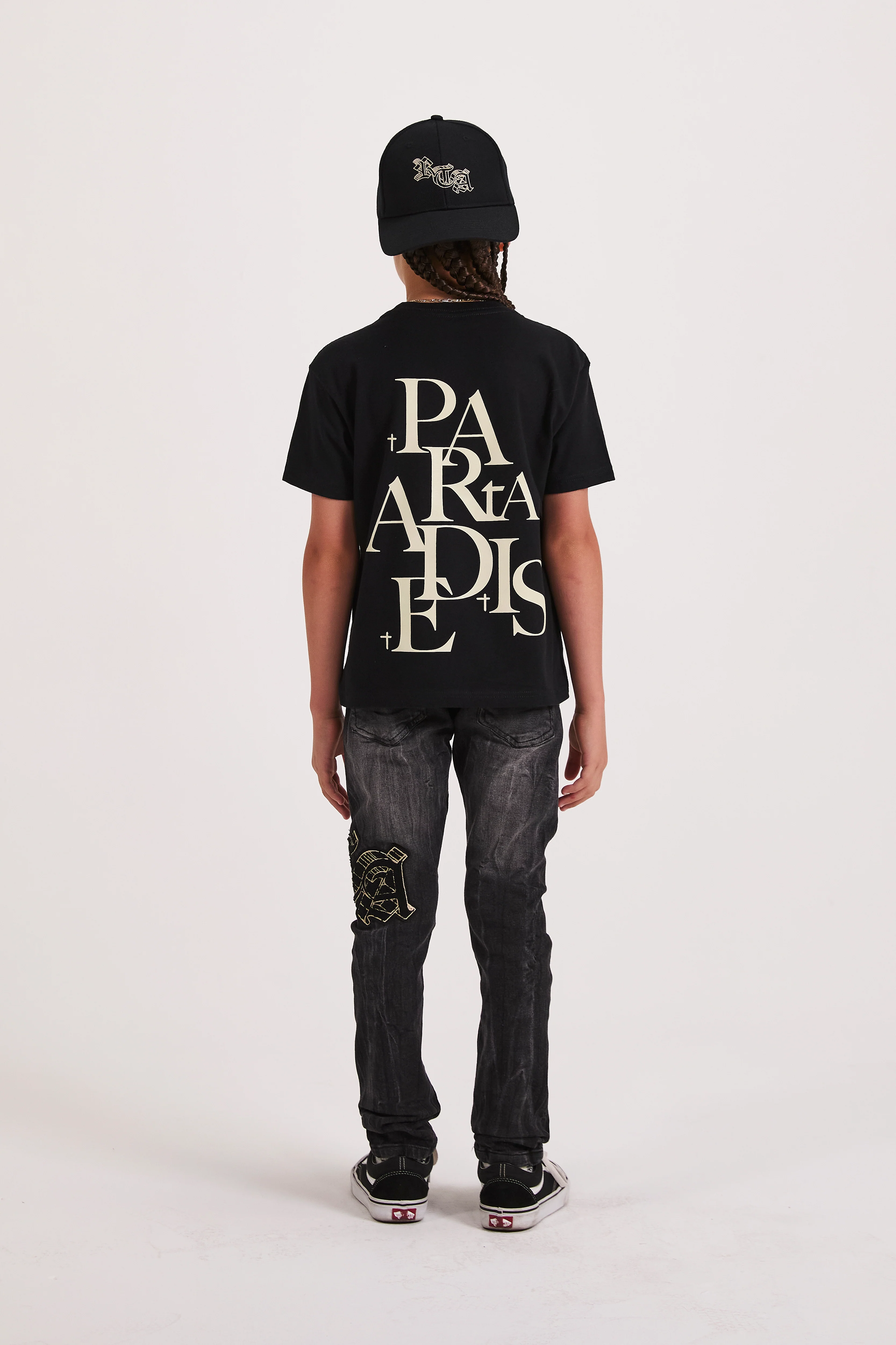 KIDS EDSON SHORT SLEEVE TEE | BLACK PARADISE - Image 4