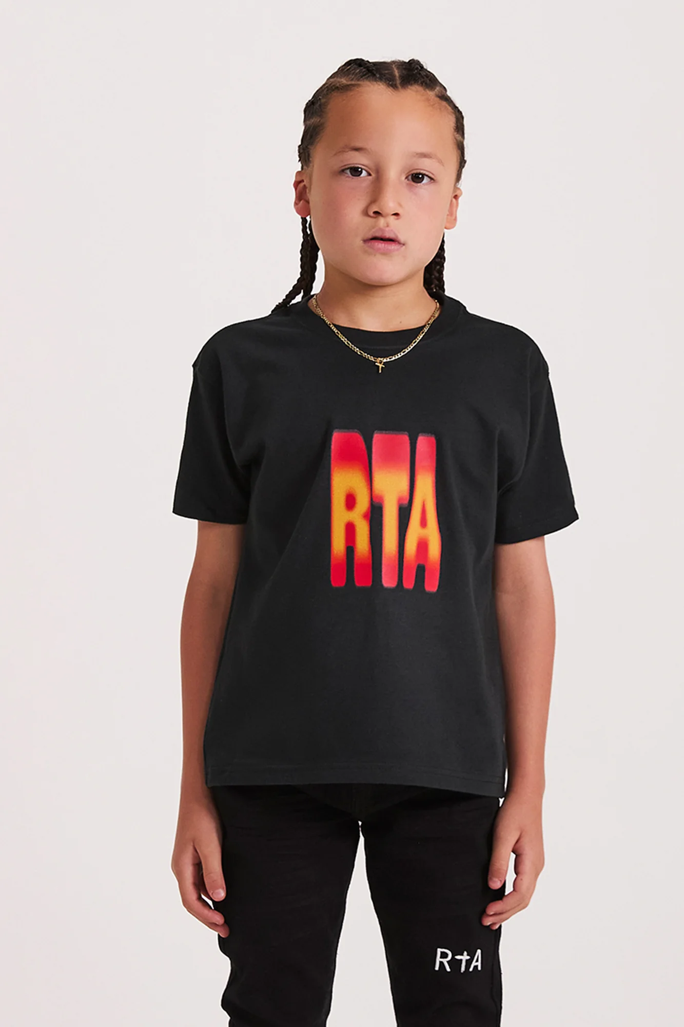 KIDS EDSON SHORT SLEEVE TEE | BLACK PARADISE FLAME - Image 3