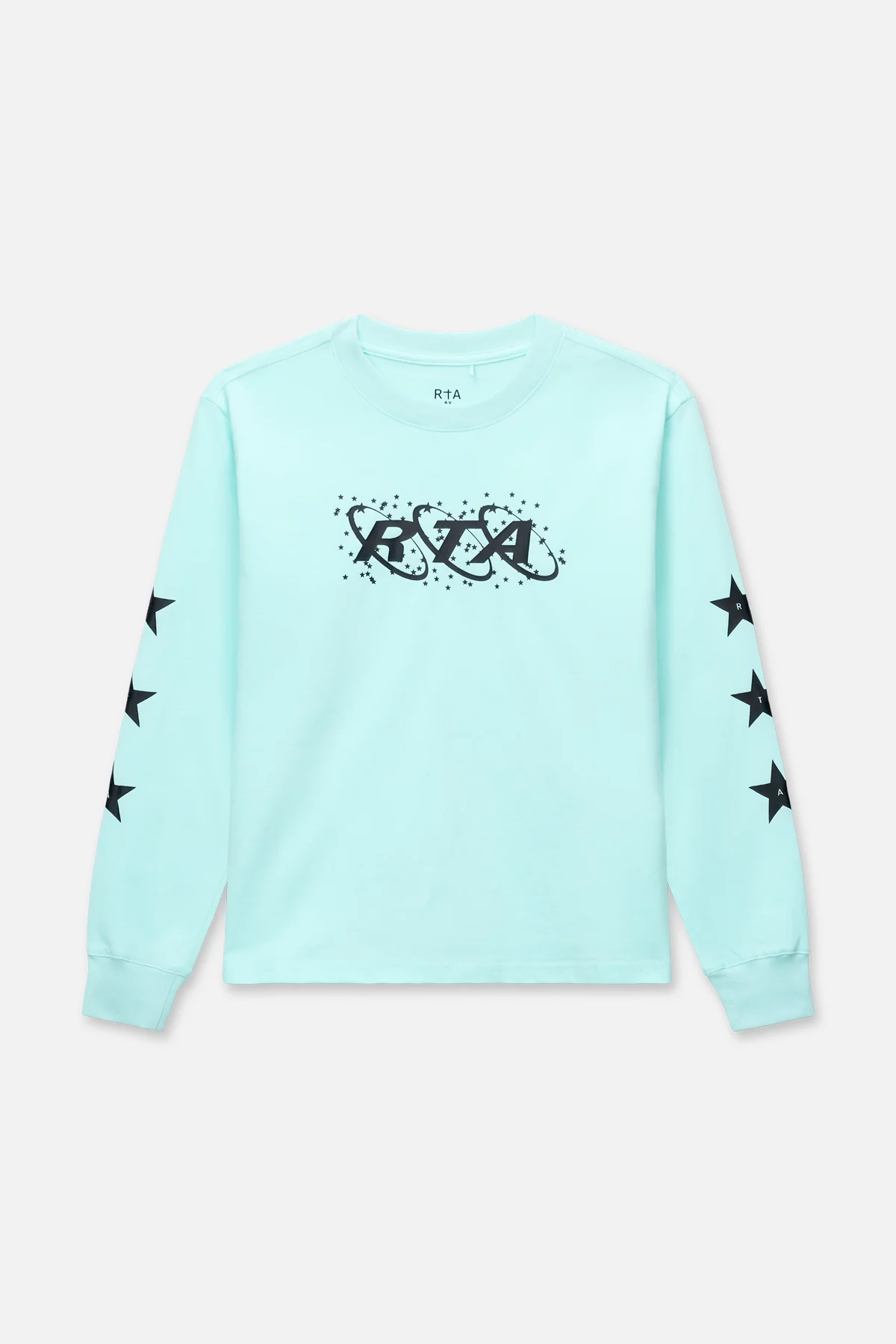 KIDS HOLLIS LONG SLEEVE TEE | TURQUOISE PLANETARY RTA