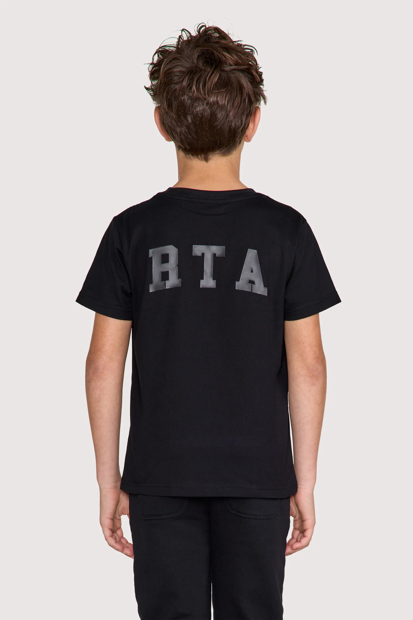 KIDS LAWSON SHORT SLEEVE TEE | BLACK COLLEGIATE - Image 2