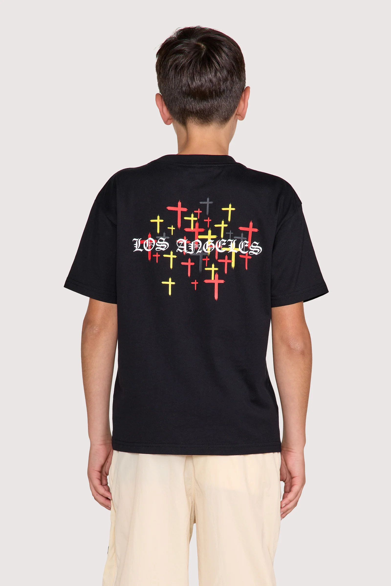 KIDS LAWSON SHORT SLEEVE TEE | BLACK OLD ENGLISH LA - Image 6