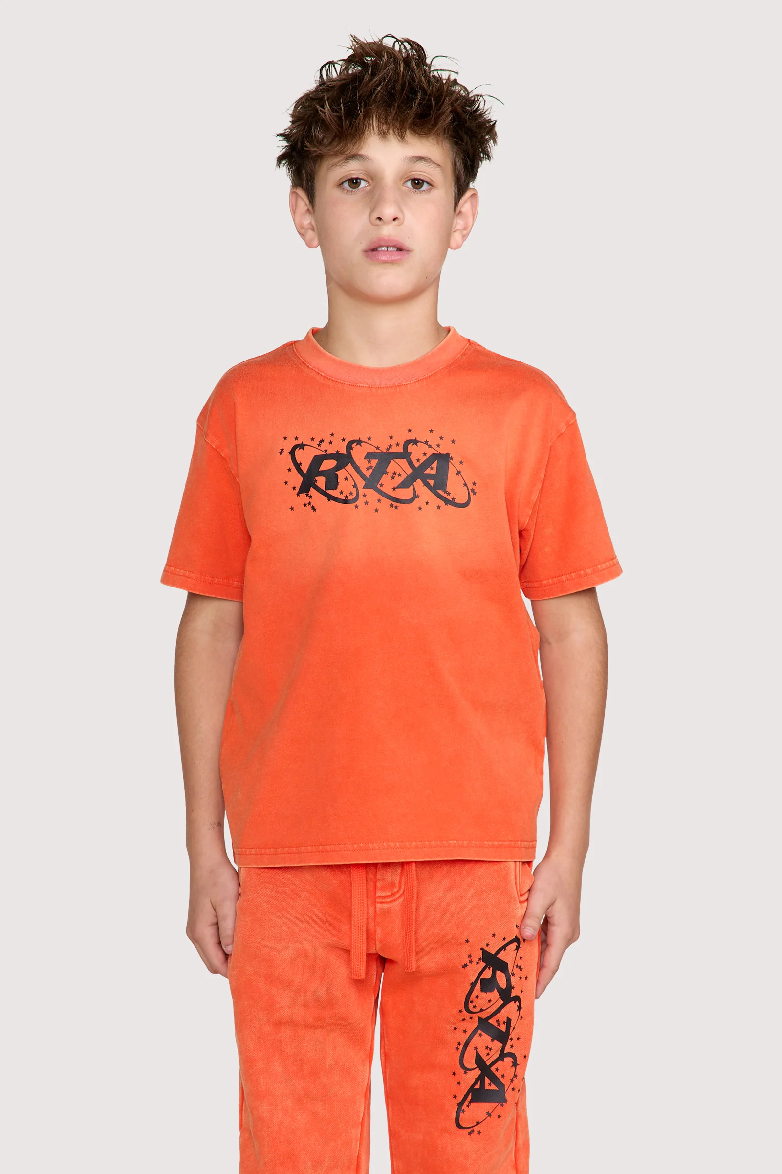 KIDS LAWSON SHORT SLEEVE TEE | ORANGE PLANETARY RTA - Image 5