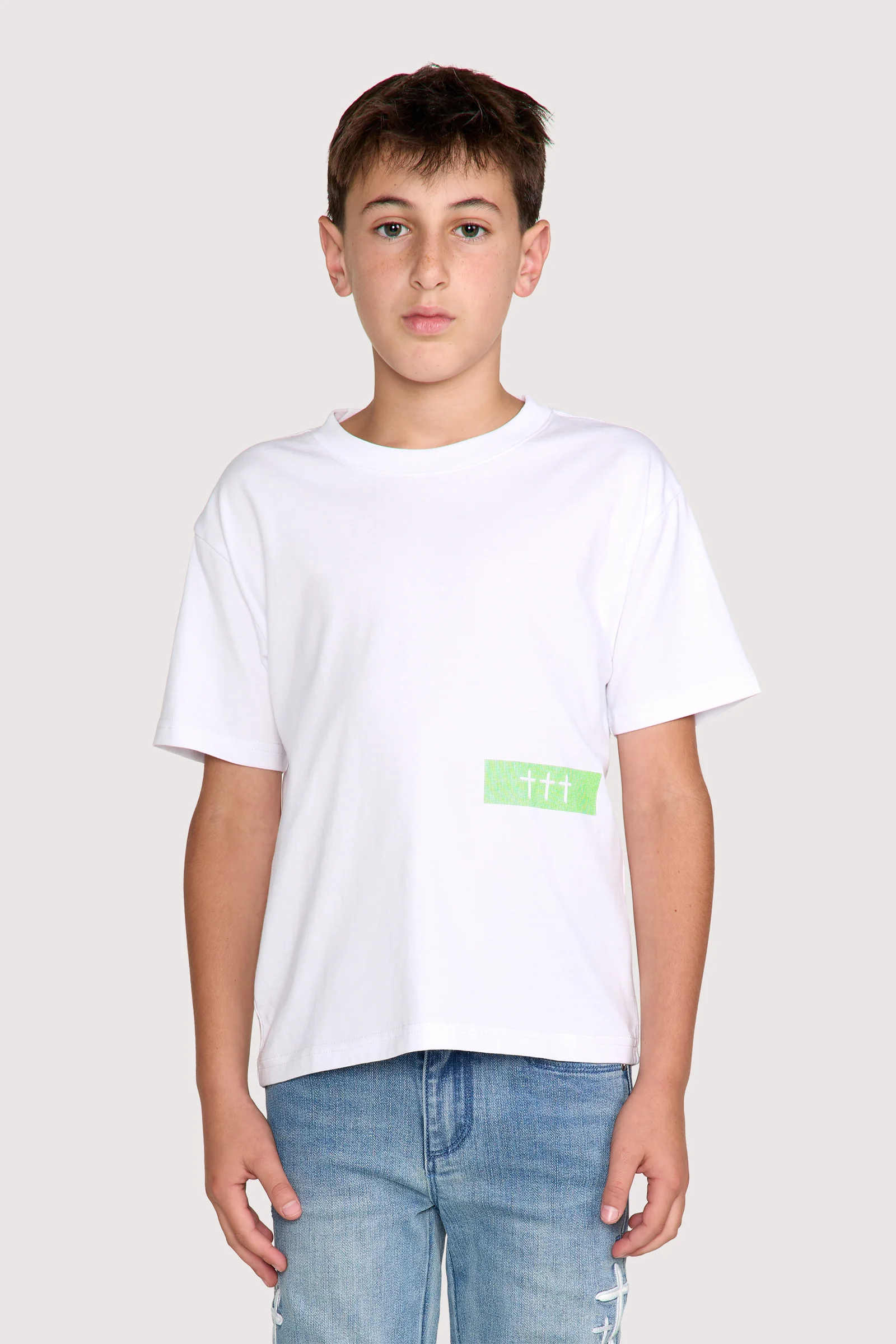 KIDS LAWSON SHORT SLEEVE TEE | WHITE GLITCH RTA - Image 5