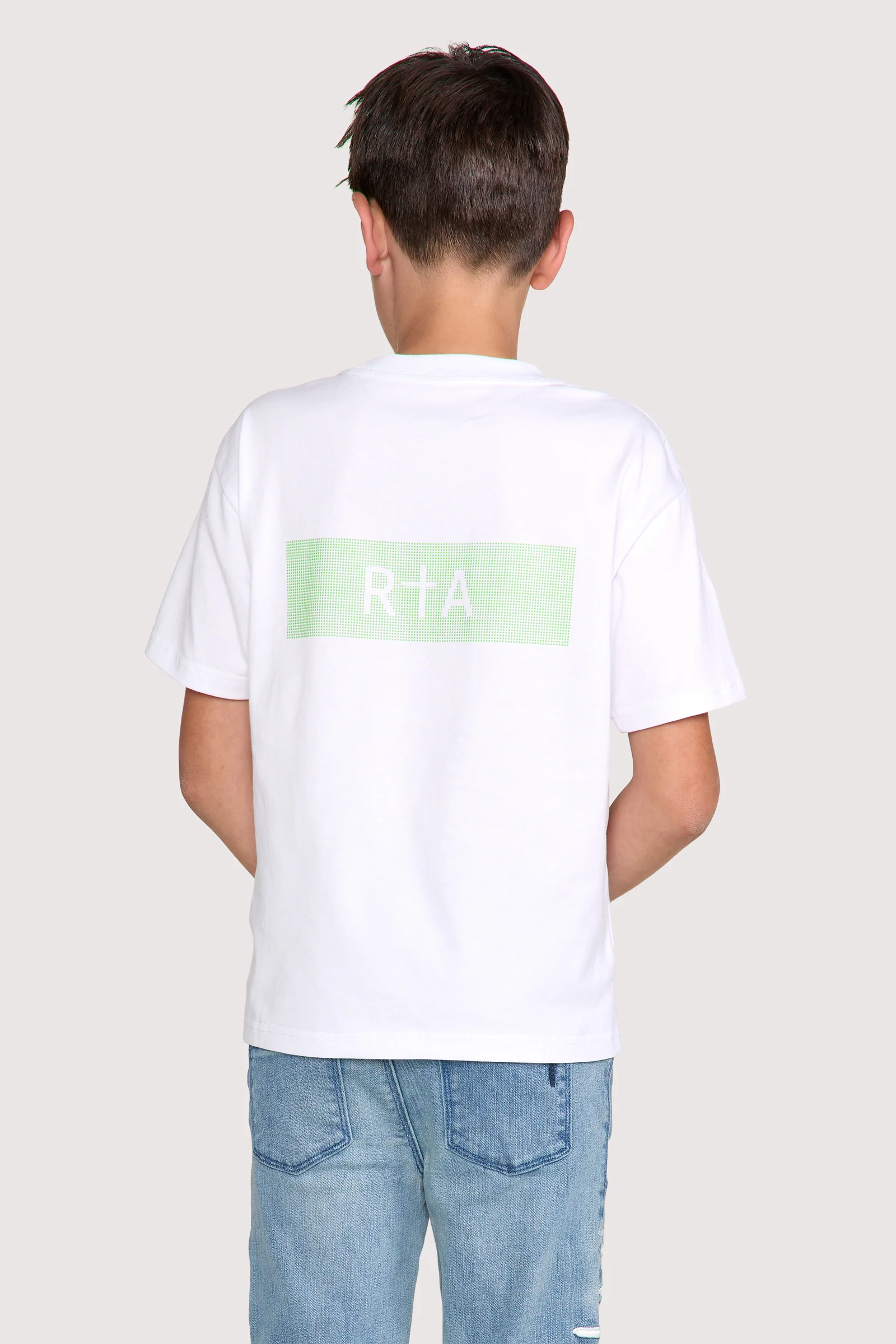 KIDS LAWSON SHORT SLEEVE TEE | WHITE GLITCH RTA - Image 6