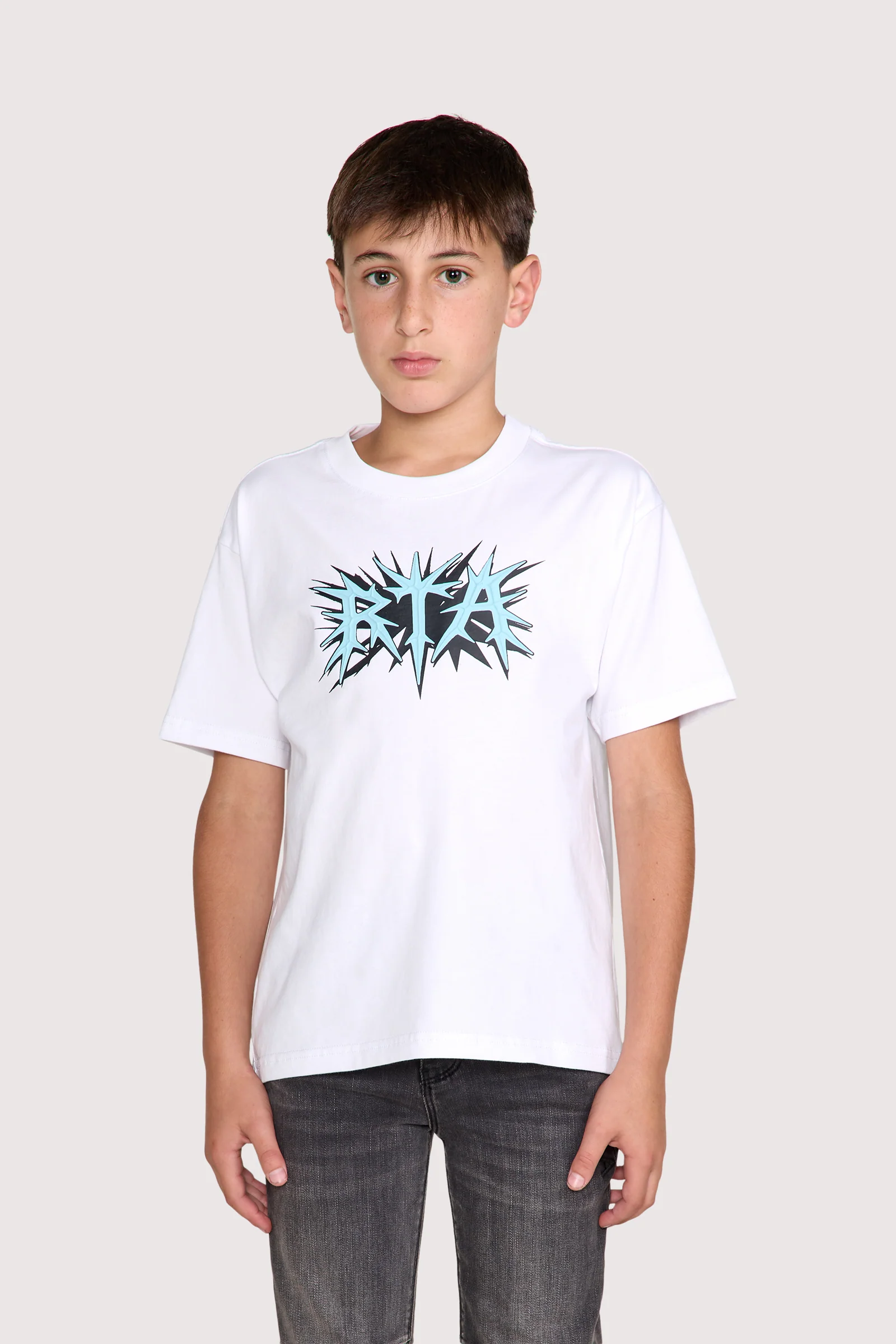 KIDS LAWSON SHORT SLEEVE TEE | WHITE SPIKE RTA - Image 5