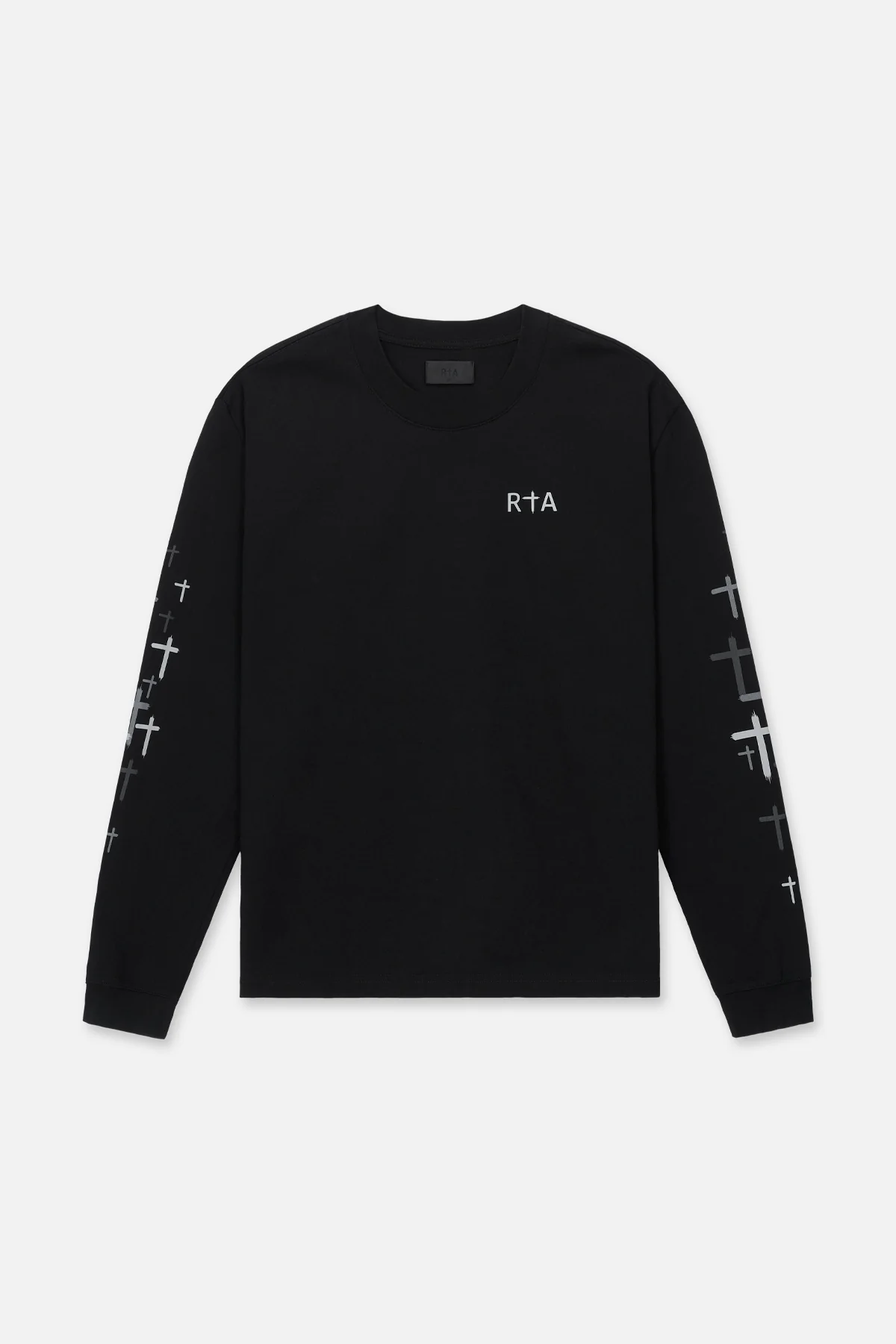 LAWRENCE LONG SLEEVE TEE | BLACK CROSSES