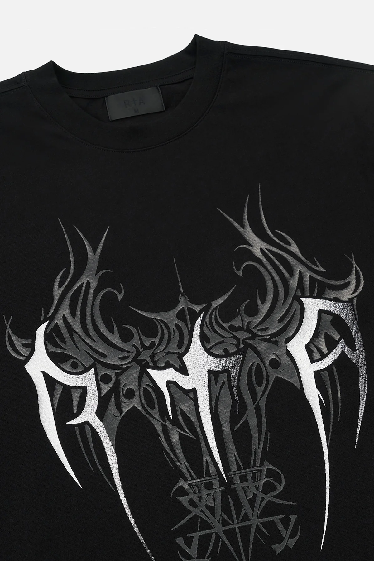 LAWRENCE LONG SLEEVE TEE | BLACK CYBER SIGILISM RTA - Image 4