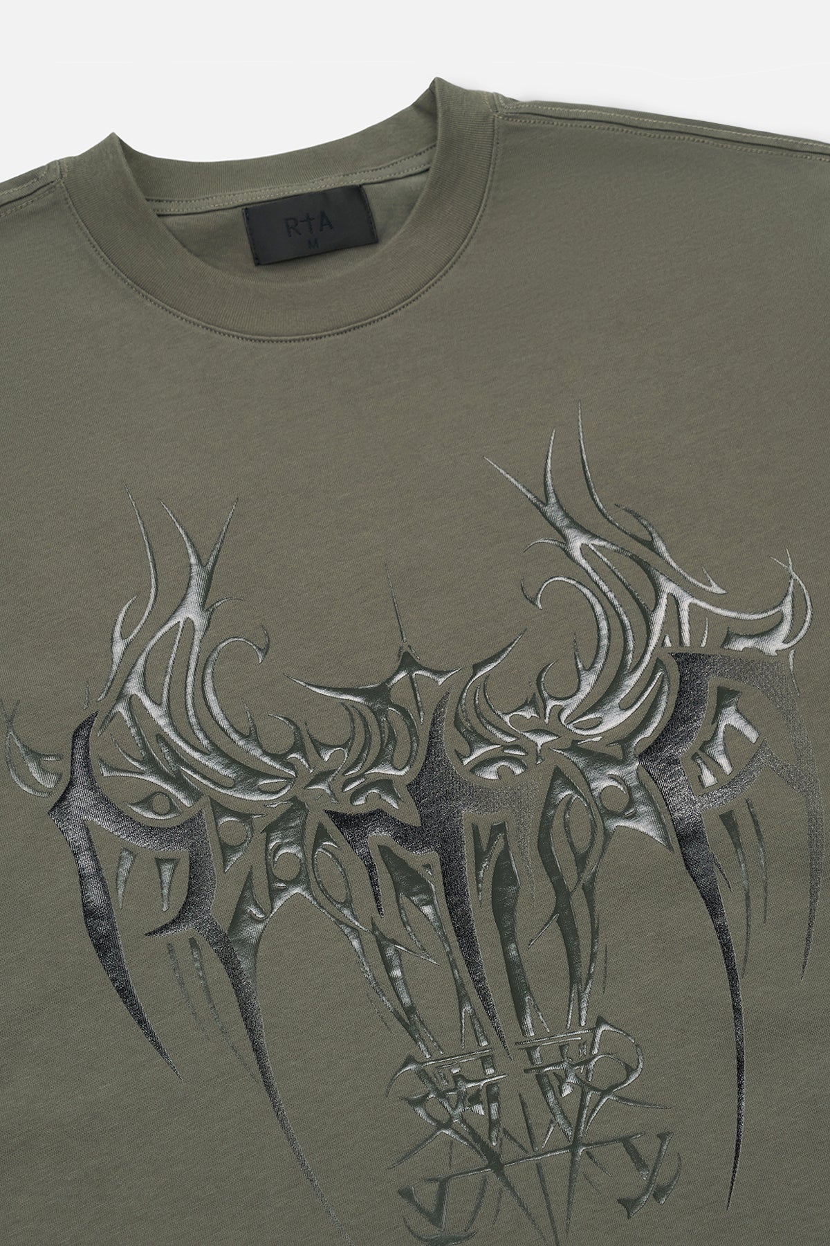 LAWRENCE LONG SLEEVE TEE | OLIVE CYBER SIGILISM RTA - Image 3