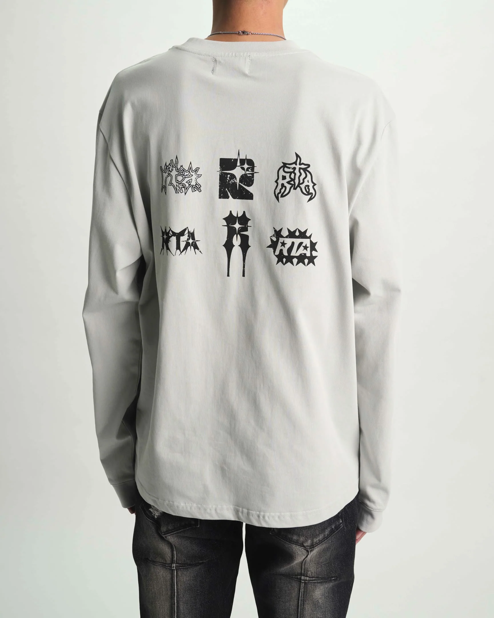 LAWRENCE LONG SLEEVE TEE | SMOKE SPIKED TYPE - Image 6