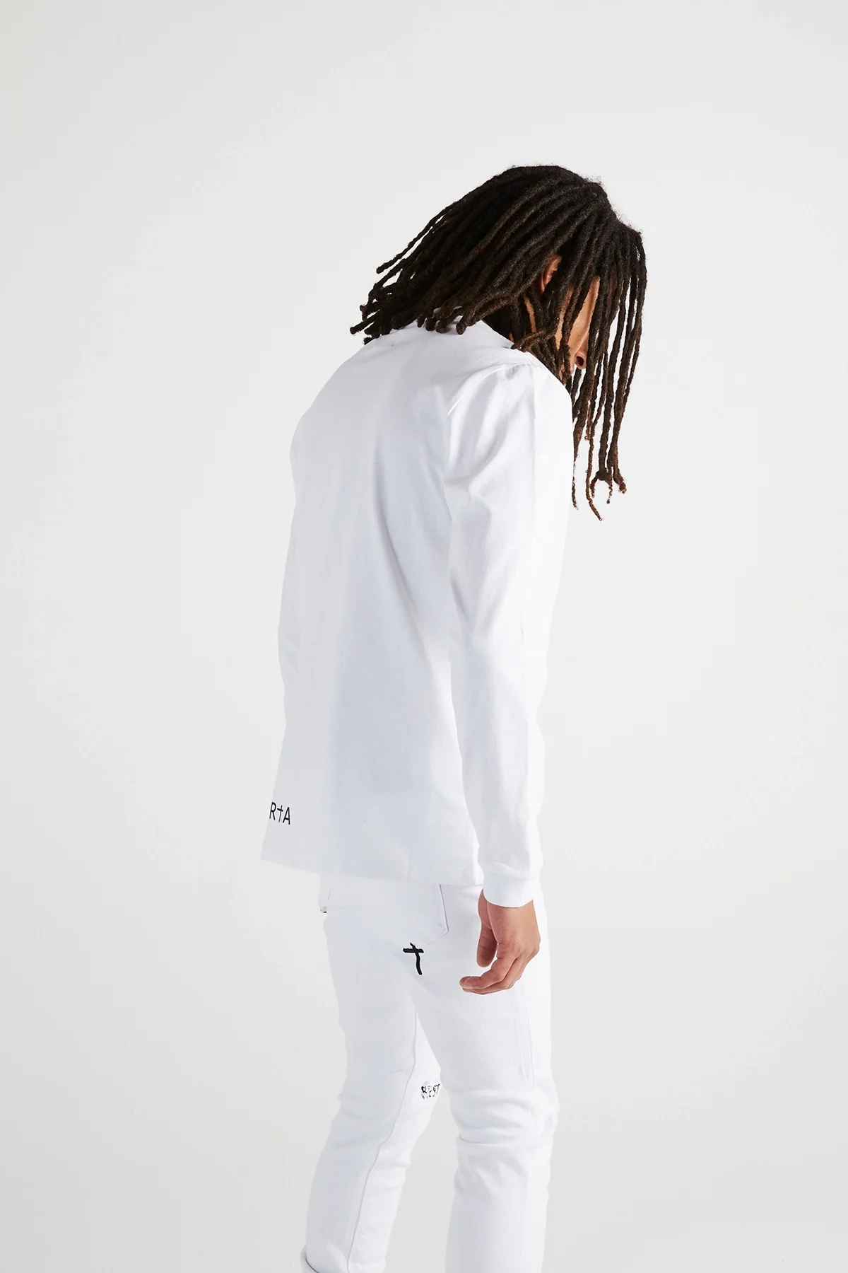 LAWRENCE LONG SLEEVE TEE | WHITE CROSS - Image 4