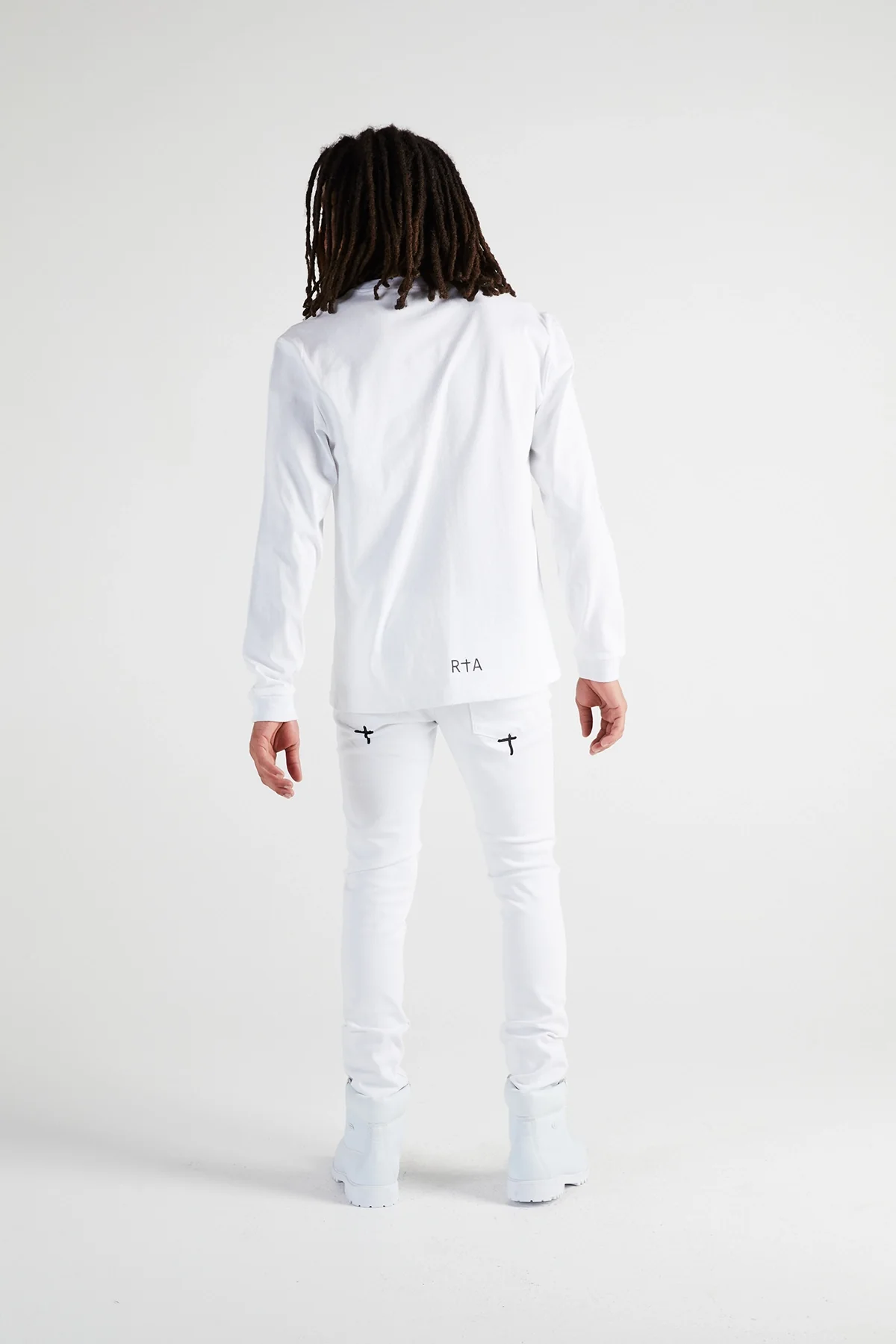 LAWRENCE LONG SLEEVE TEE | WHITE CROSS - Image 5