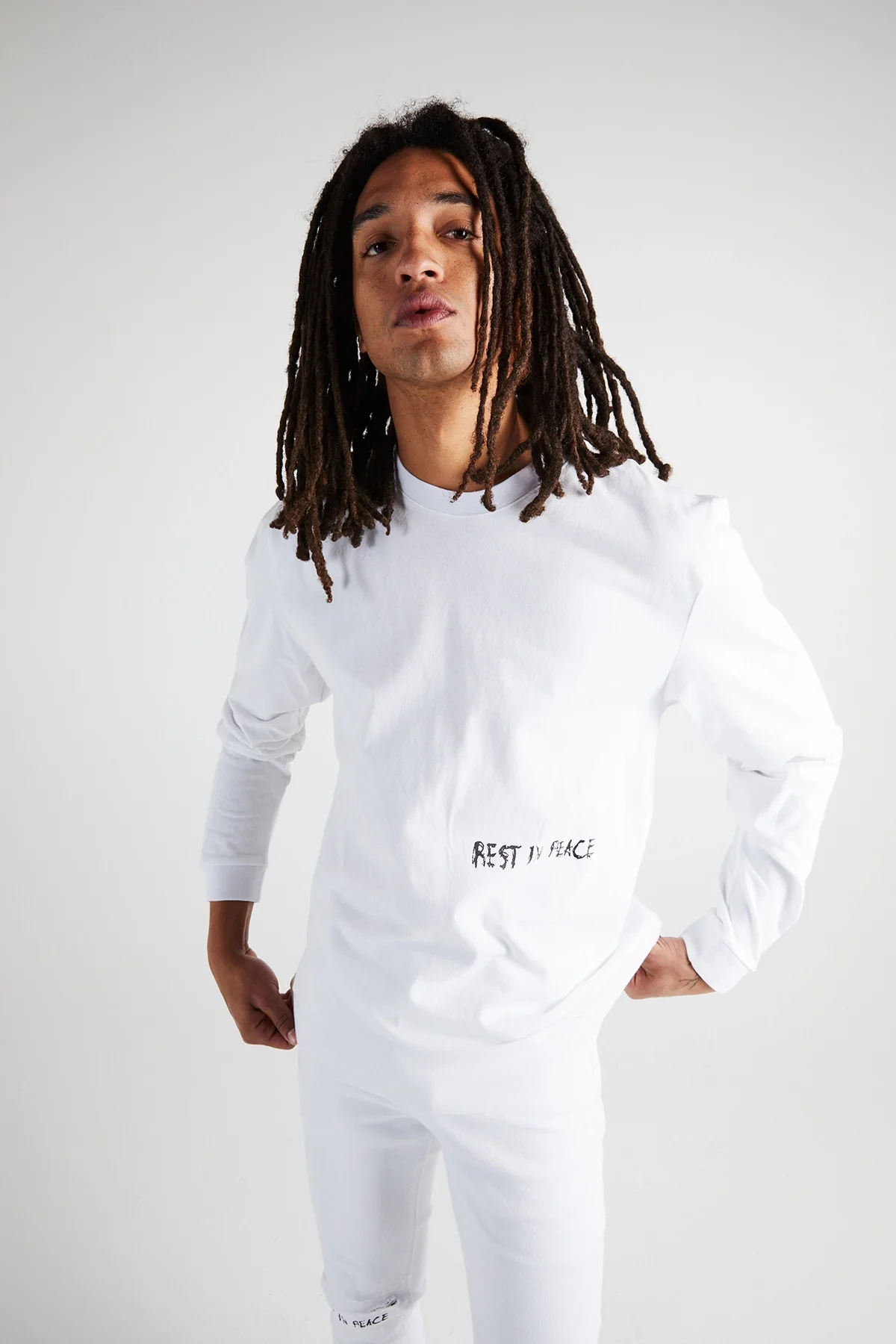 LAWRENCE LONG SLEEVE TEE | WHITE CROSS - Image 6