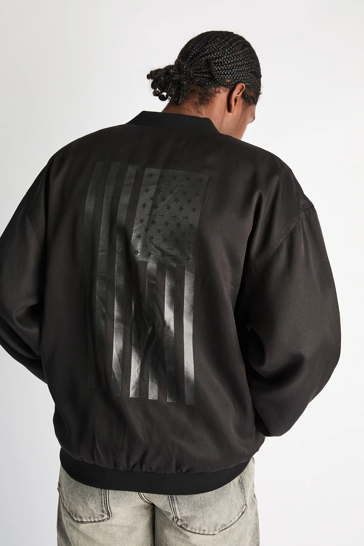 LEONARD BOMBER JACKET | BLACK AMERICAN FLAG - Image 7