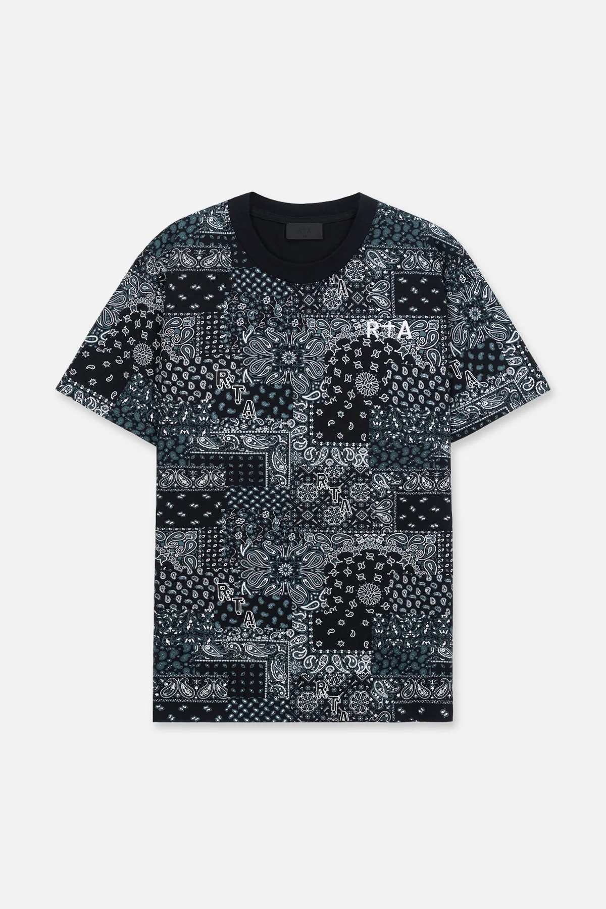 LIAM GRAPHIC TEE | BLACK RTA BANDANA