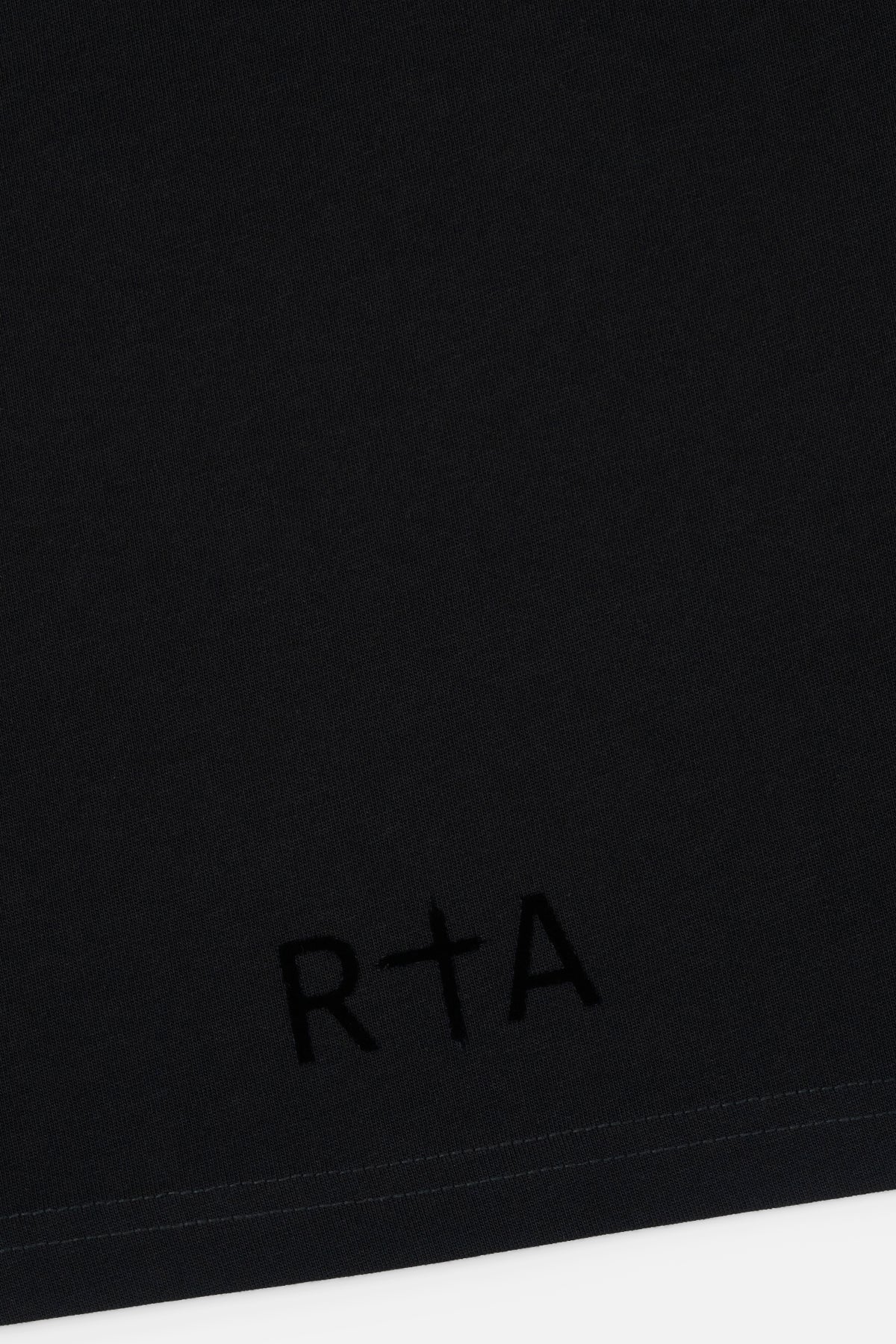 LIAM SHORT SLEEVE TEE | BLACK FLOCKED RTA - Image 4