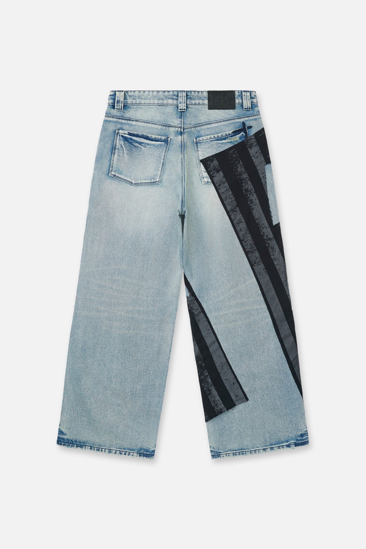 LIOR WIDE LEG JEANS | INDIGO FRAYED FLAG - Image 2