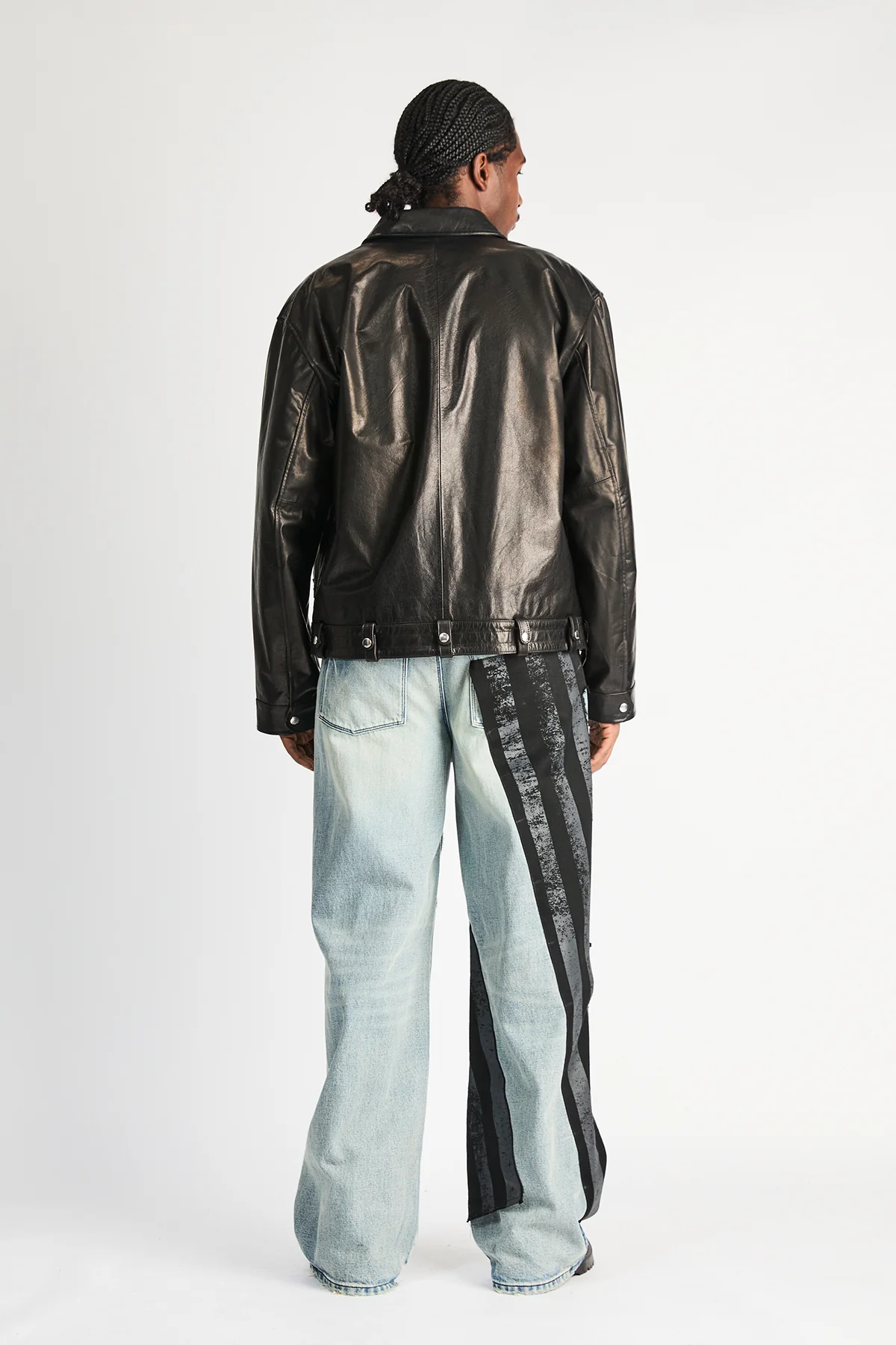 LIOR WIDE LEG JEANS | INDIGO FRAYED FLAG - Image 6