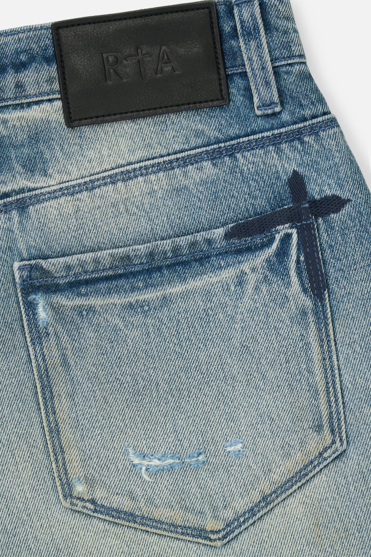 MAEL FLARE RIPPED JEAN | MUDDY SKY - Image 4