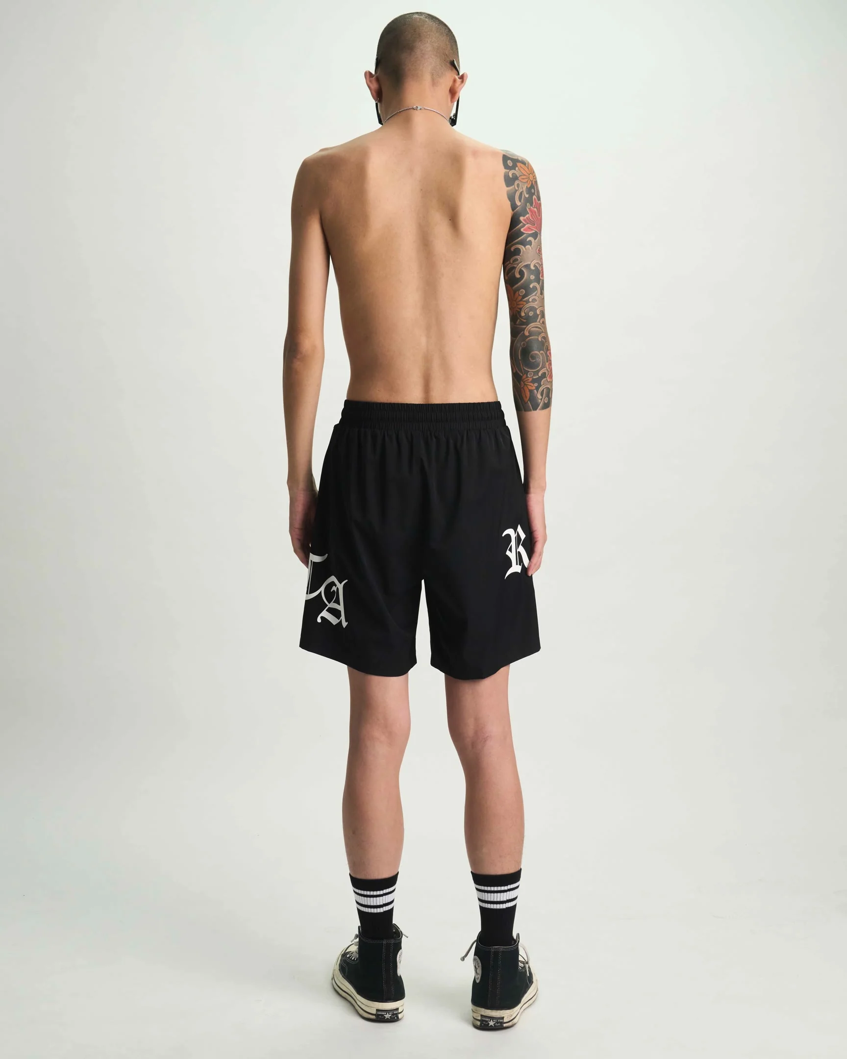 MARK SWIM TRUNK | BLACK OLD ENGLISH RTA - Image 6