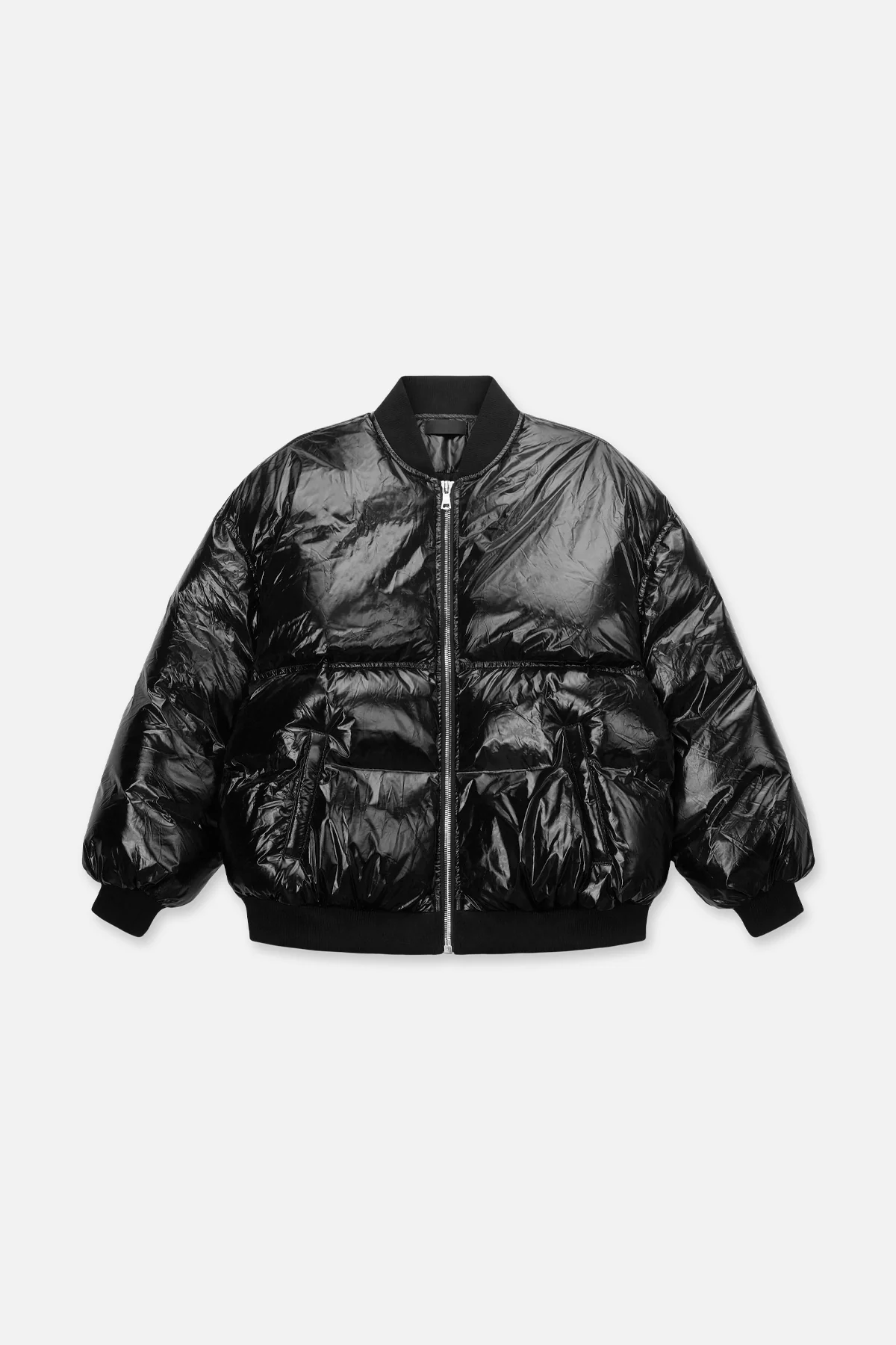 MARKO QUILTER BOMBER JACKET | BLACK TRASH BAG