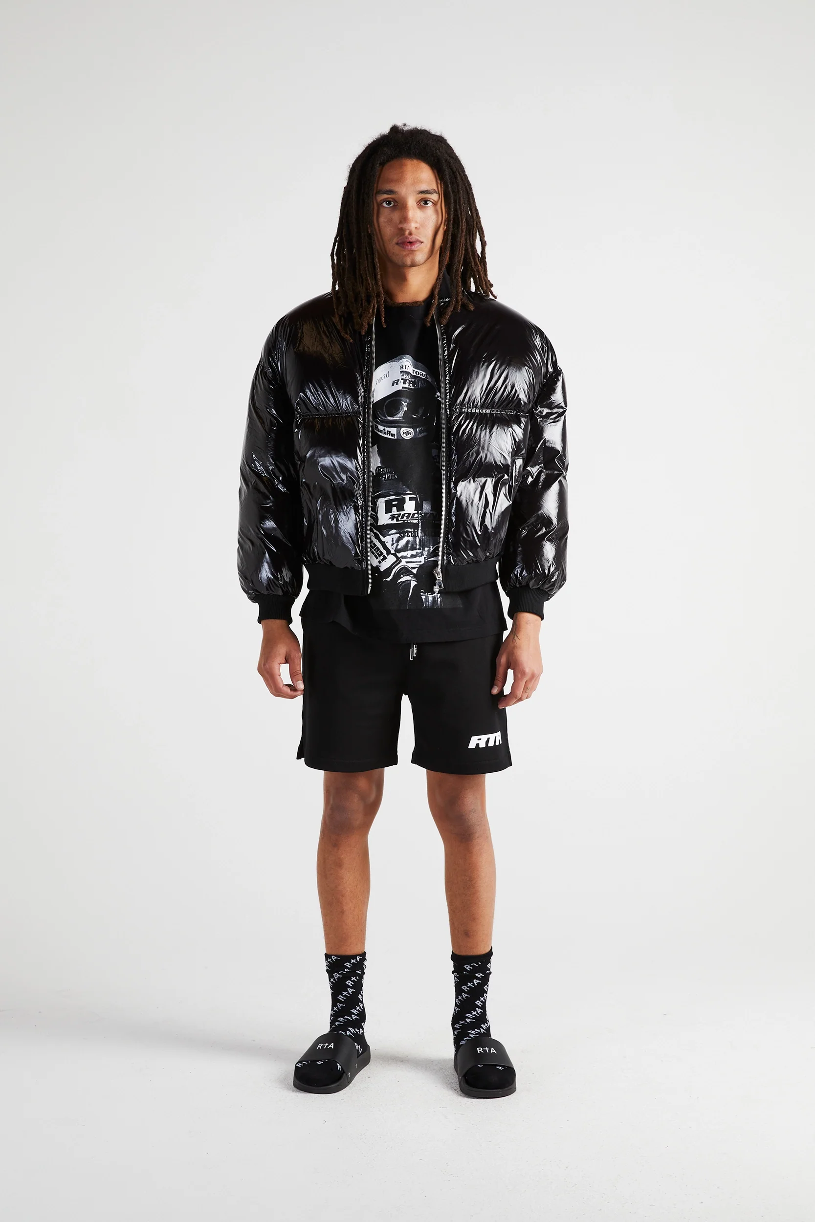 MARKO QUILTER BOMBER JACKET | BLACK TRASH BAG - Image 2