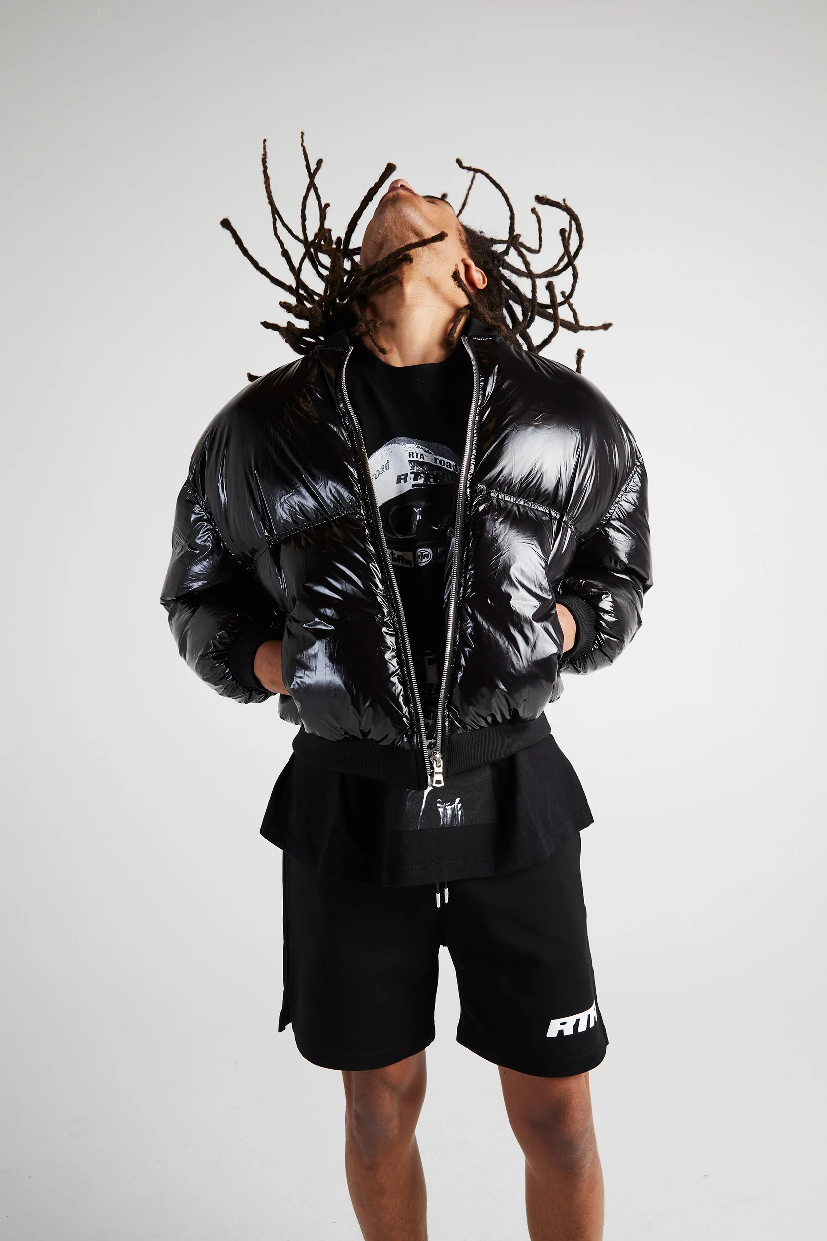 MARKO QUILTER BOMBER JACKET | BLACK TRASH BAG - Image 5