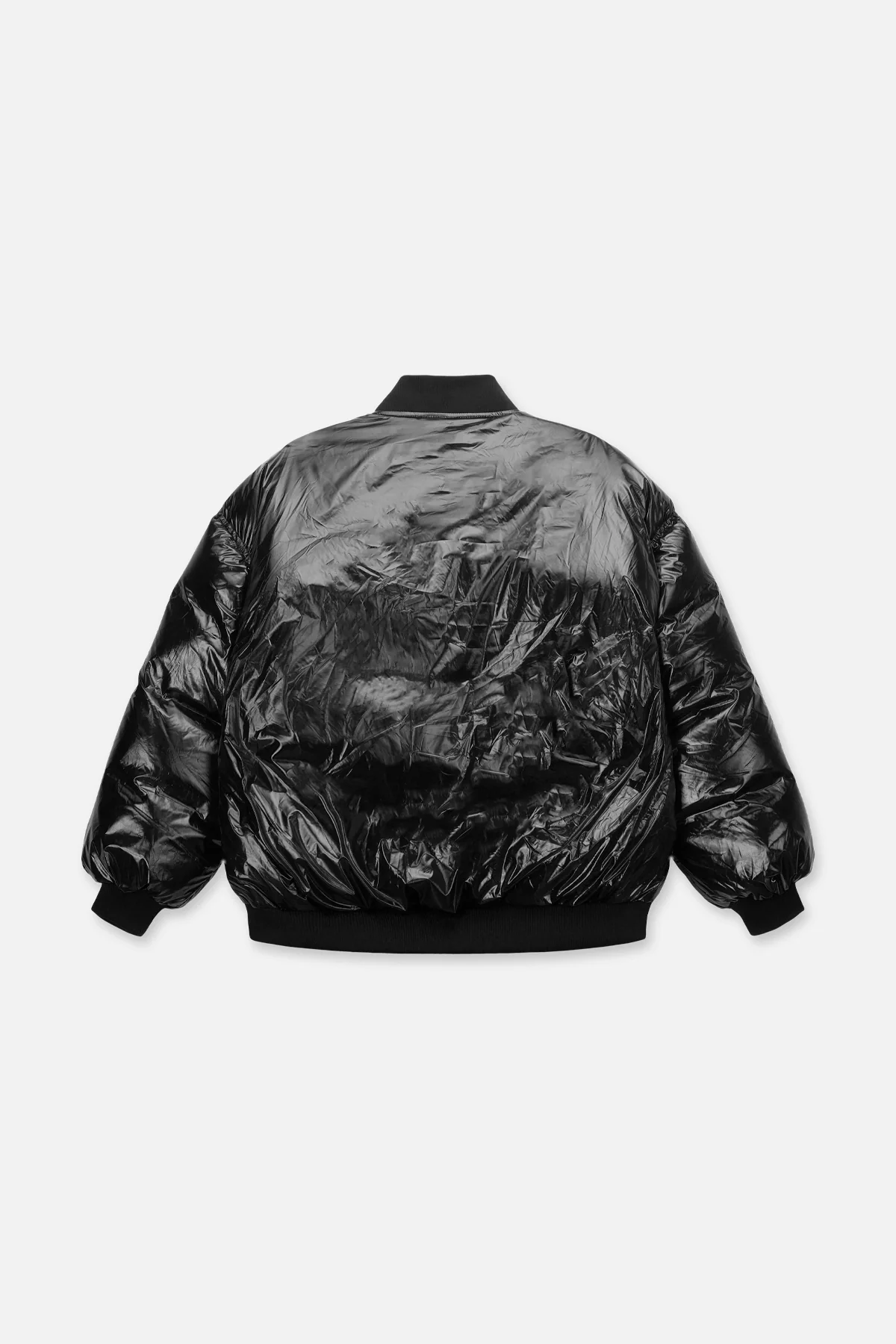 MARKO QUILTER BOMBER JACKET | BLACK TRASH BAG - Image 6
