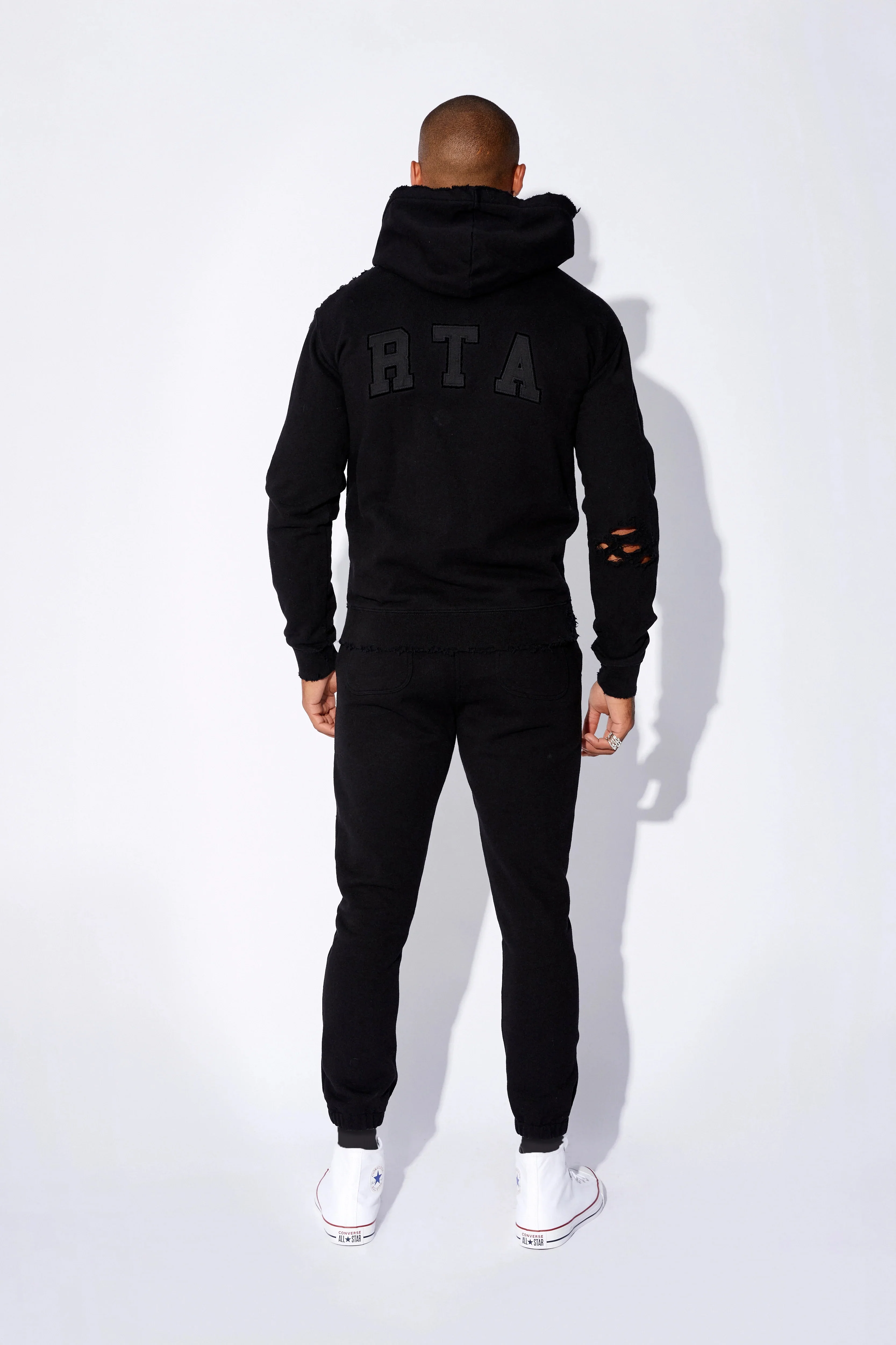 MARKUS HOODIE | BLACK COLLEGIATE - Image 4