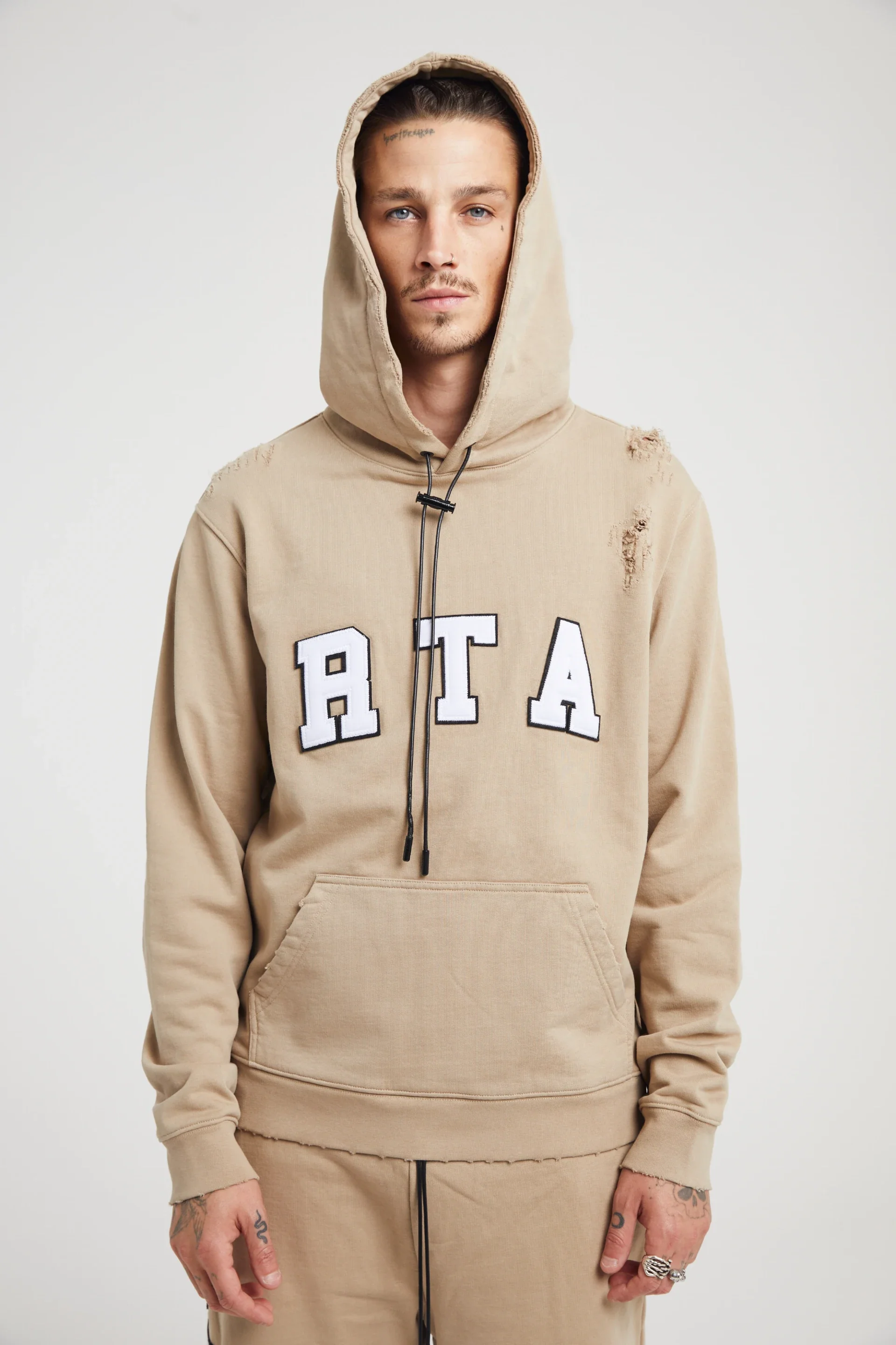 MARKUS HOODIE | NUDE COLLEGIATE - Image 4