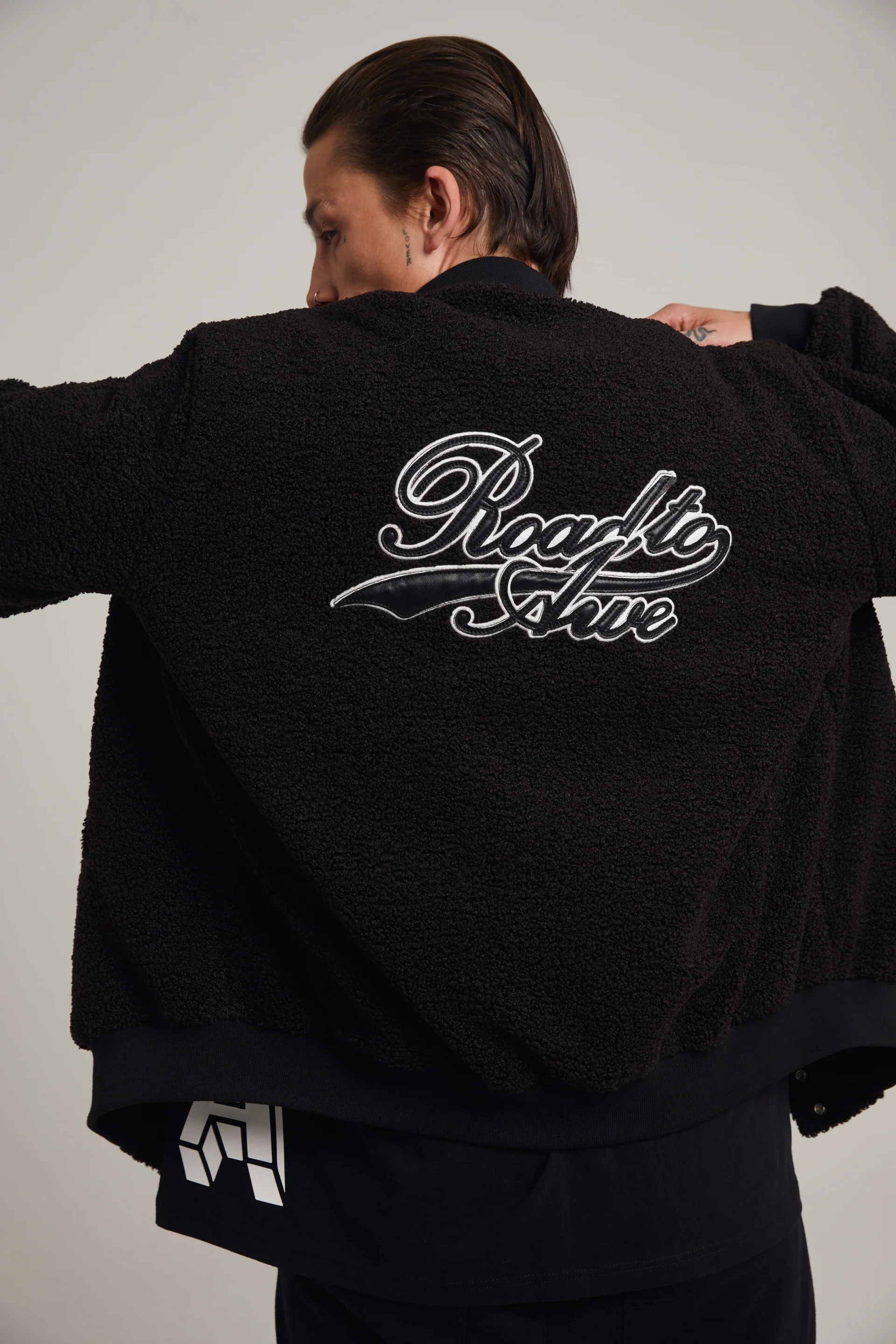 MARTY JACKET | BLACK COLLEGIATE SCRIPT - Image 3