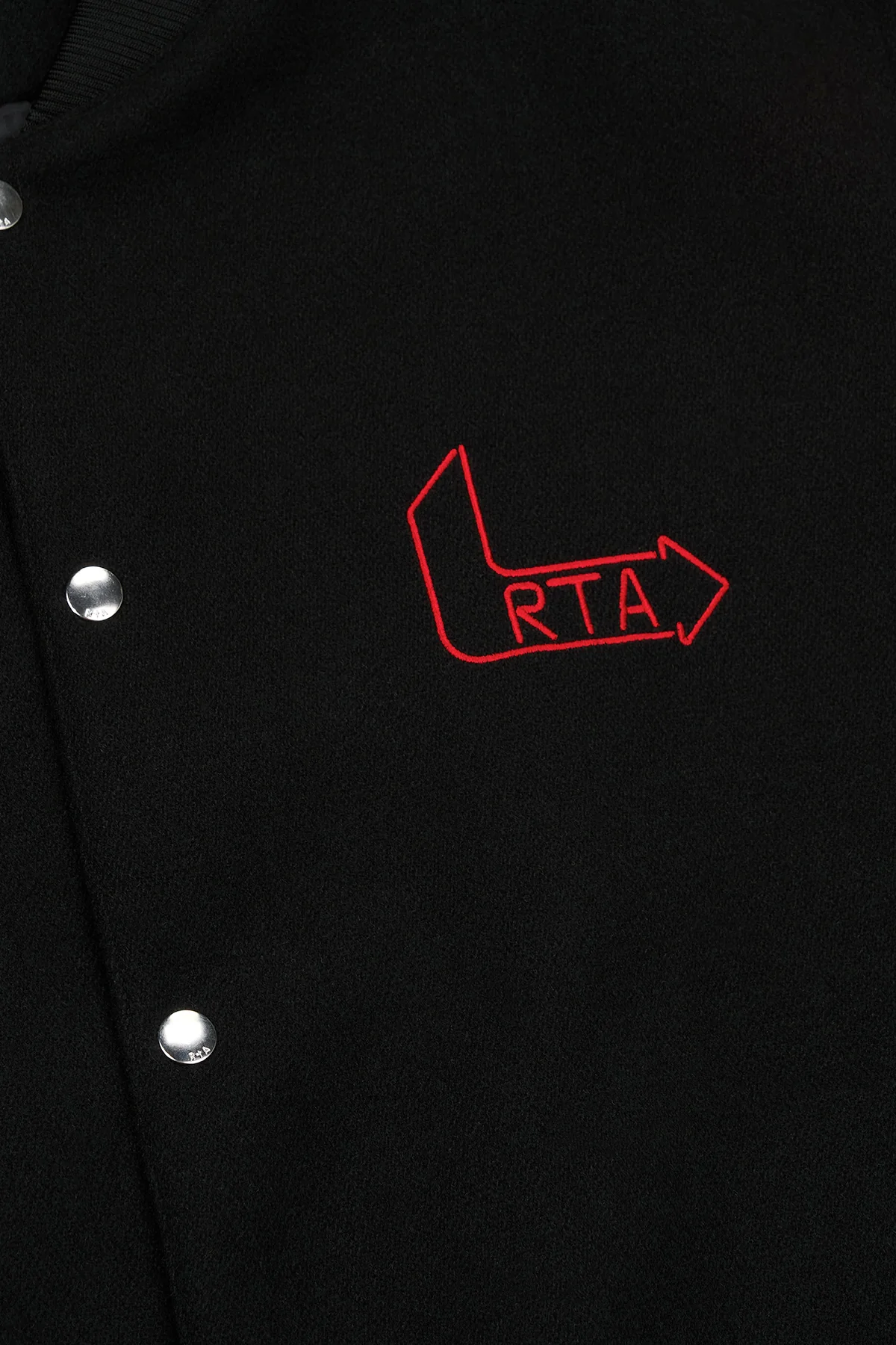 MARTY JACKET | BLACK RED FLAME LOGO - Image 4