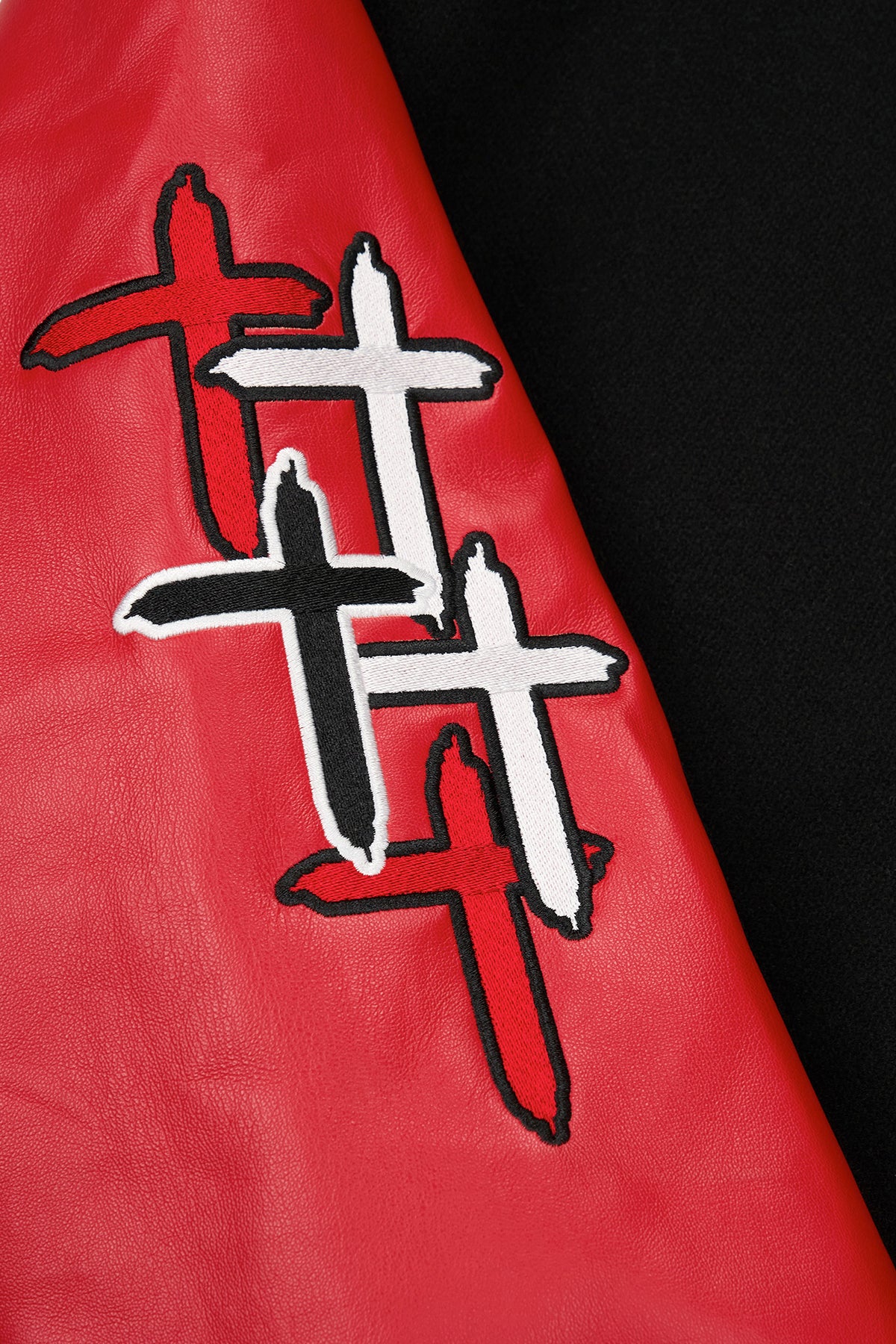 MARTY JACKET | BLACK RED FLAME LOGO - Image 5