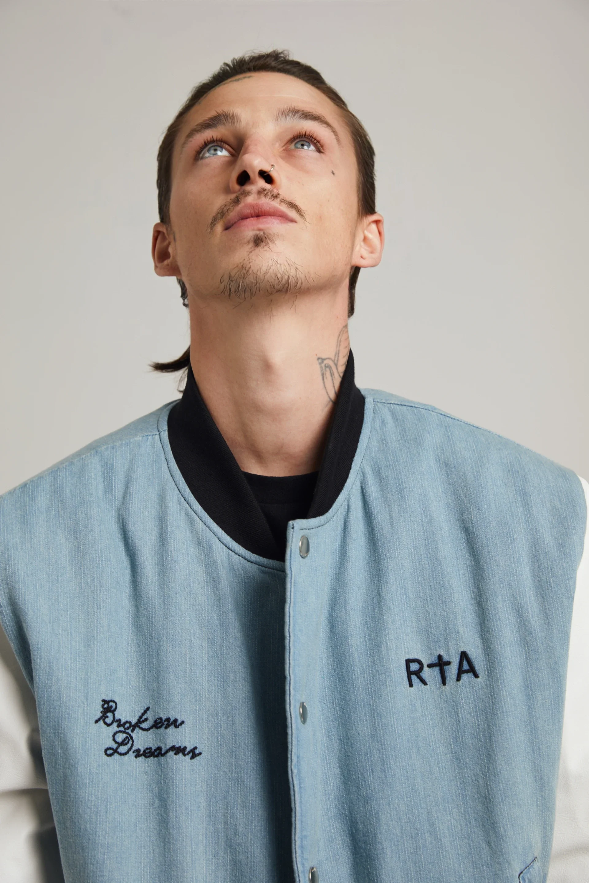 MARTY JACKET | BLUE AND WHITE BROKEN DREAMS - Image 3
