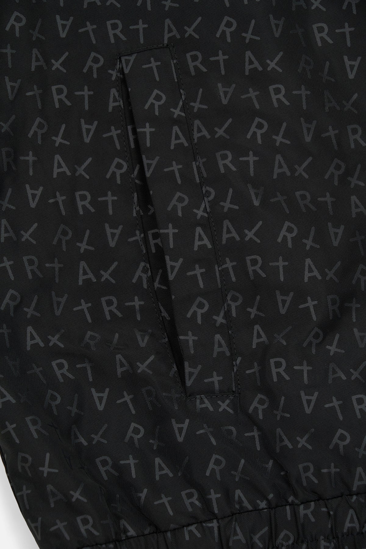 MELVIN TRACK JACKET | BLACK ALLOVER LOGO - Image 4