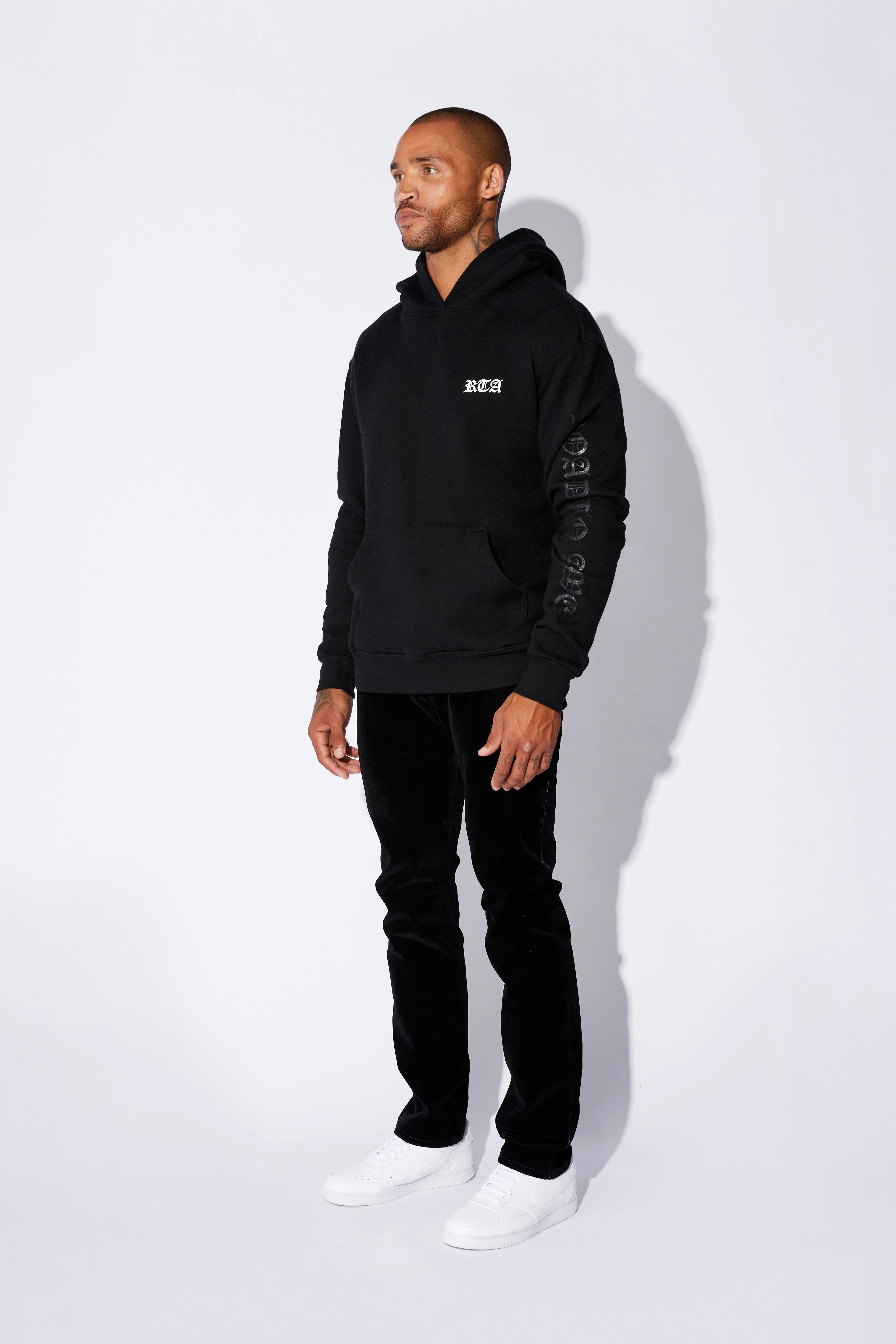 NASH HOODIE | BLACK OLD ENGLISH ROAD TO AWE - Image 2